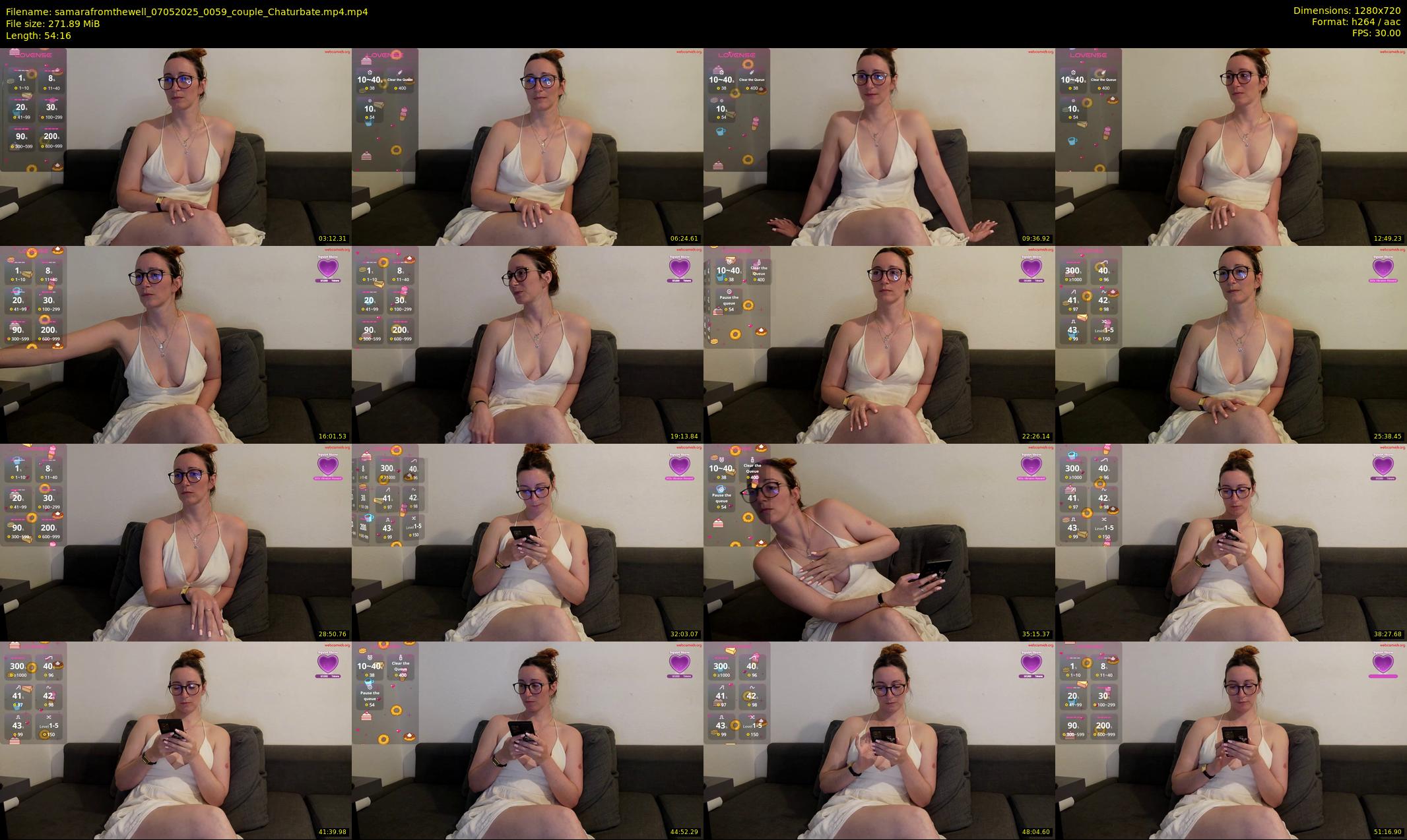samarafromthewell — 55 minute Chaturbate female cam show recording, 720p, May 7, 2025