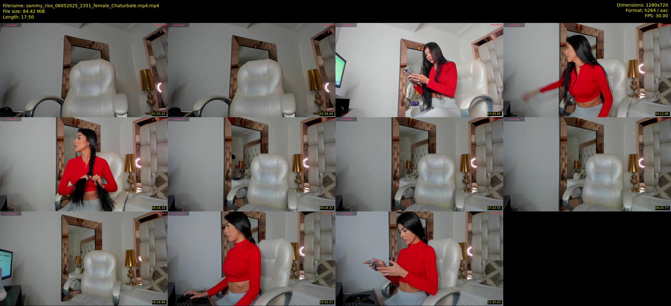 sammy_rios — 18 minute Chaturbate female cam show recording, 720p, May 6, 2025