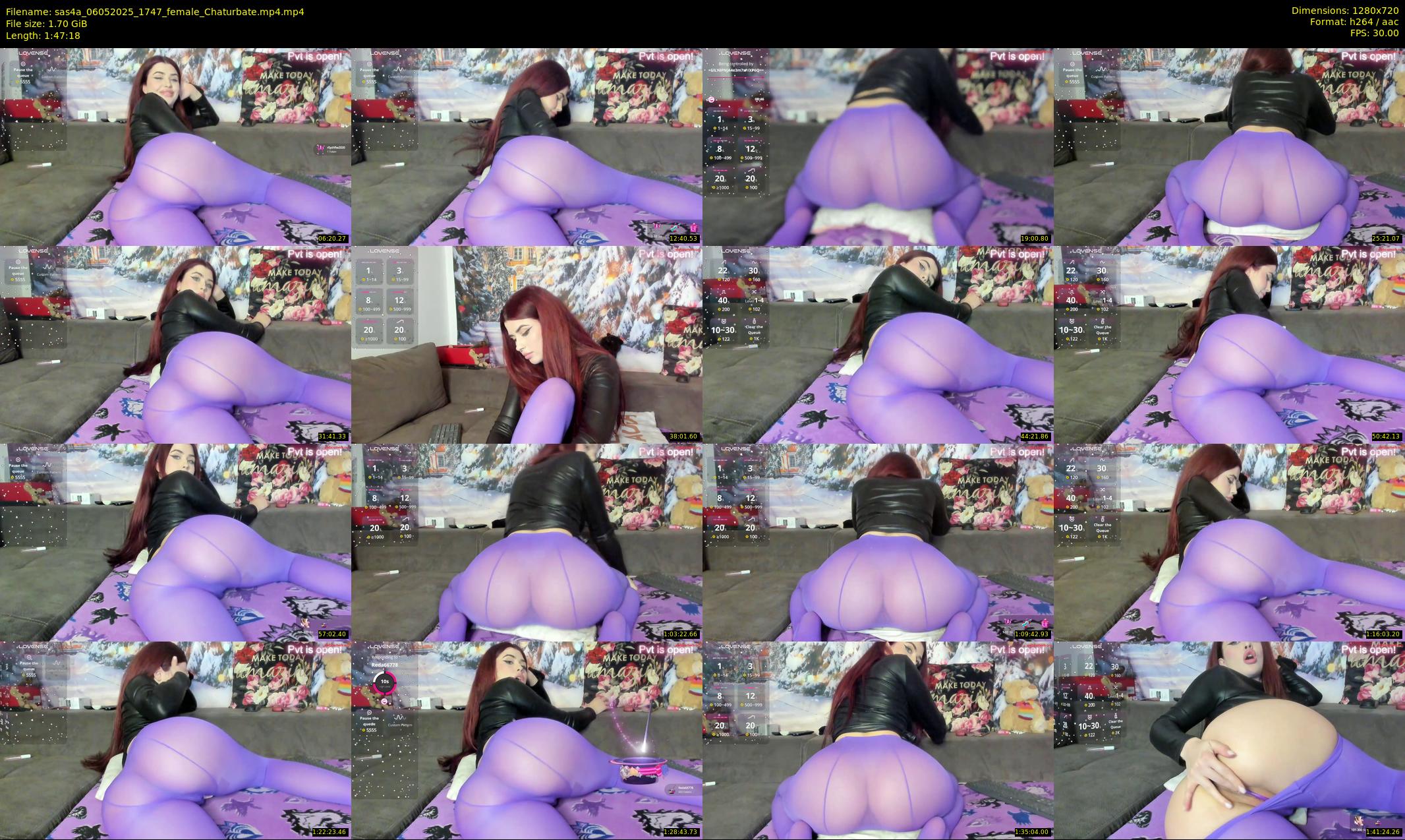 sas4a — 108 minute Chaturbate female cam show recording, 720p, May 6, 2025