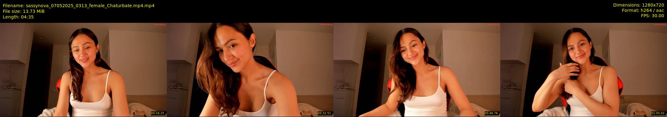 sassynova — 5 minute Chaturbate female cam show recording, 720p, May 7, 2025