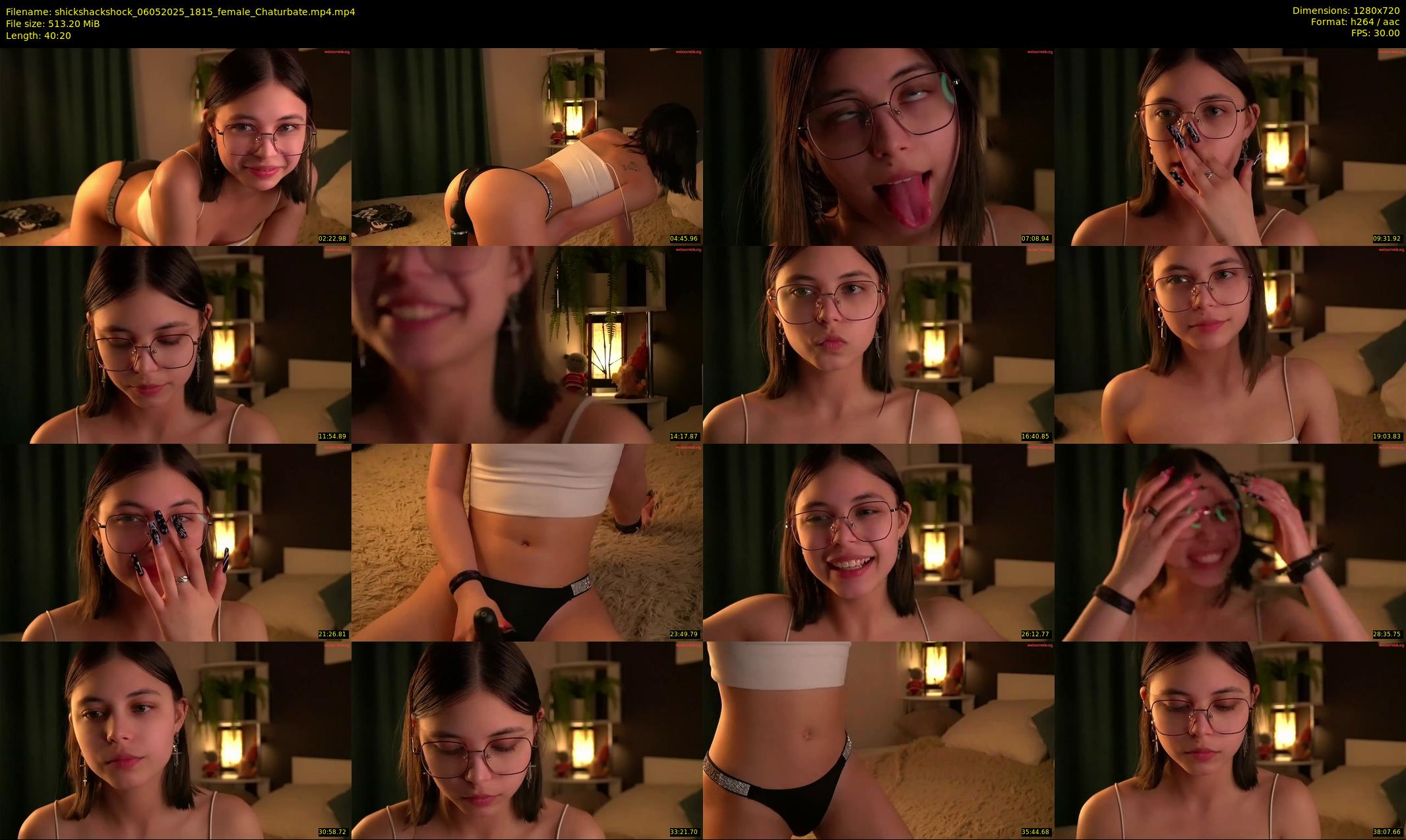 shickshackshock — 41 minute Chaturbate female cam show recording, 720p, May 6, 2025