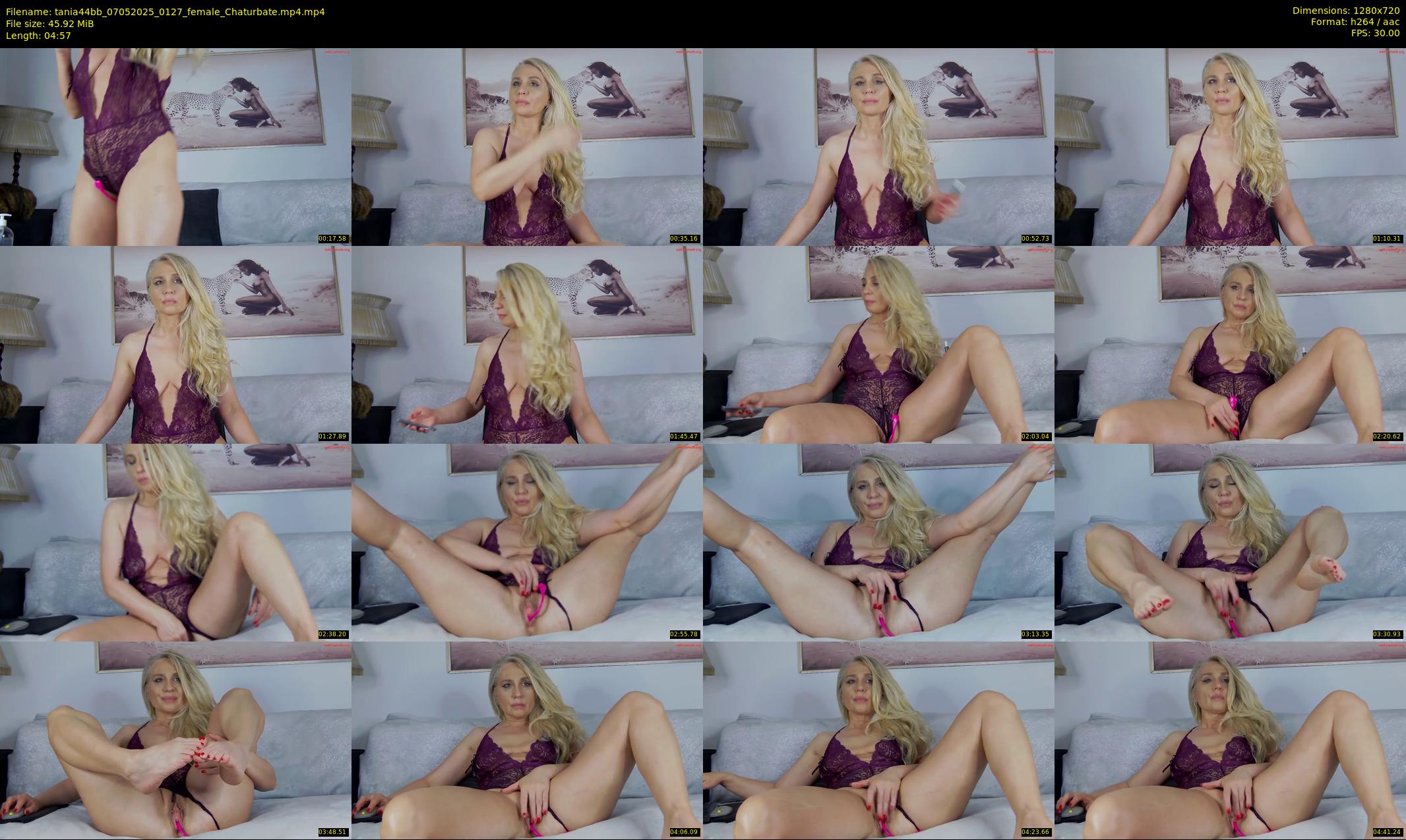 tania44bb — 5 minute Chaturbate female cam show recording, 720p, May 7, 2025