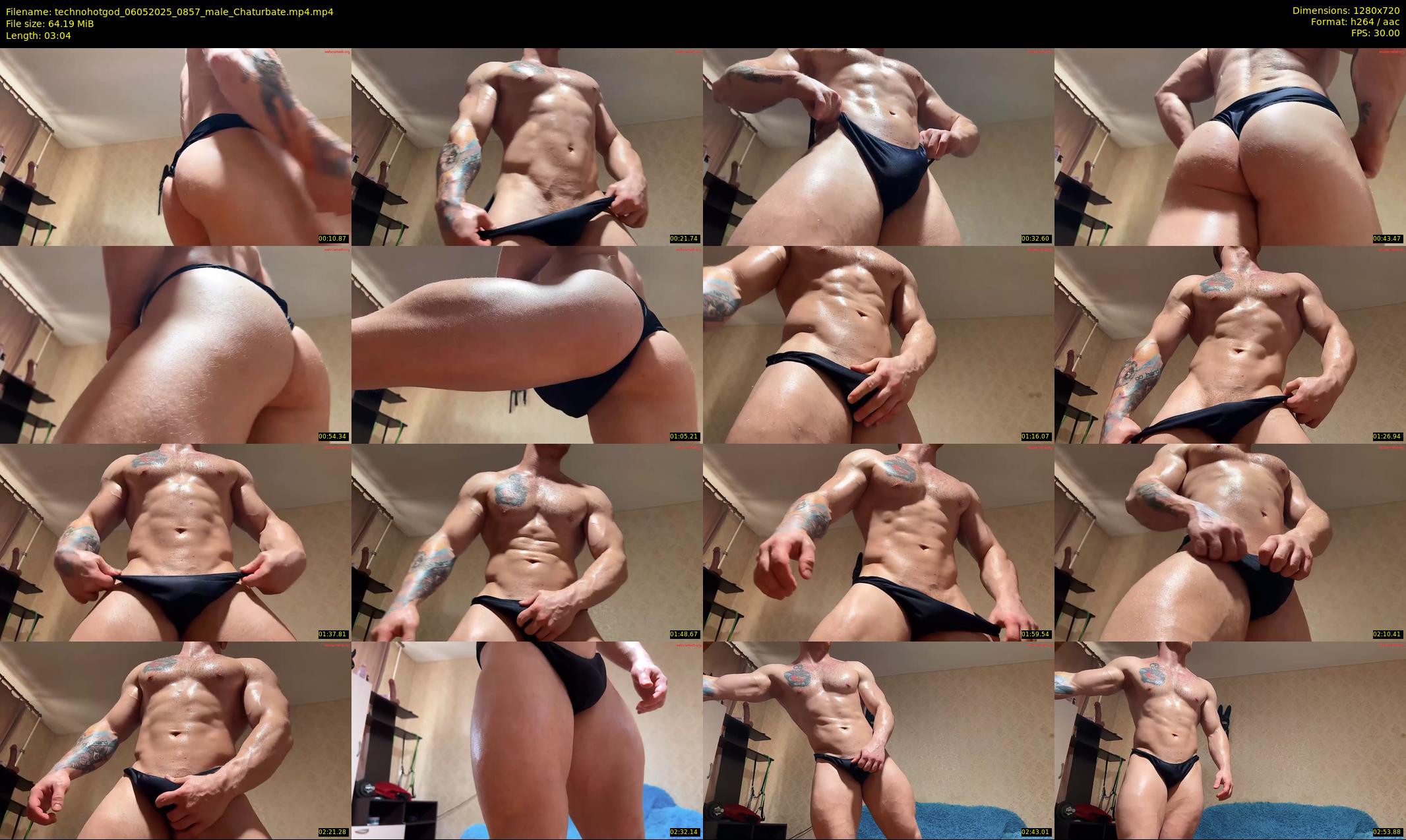 technohotgod — 4 minute Chaturbate male cam show recording, 720p, May 6, 2025
