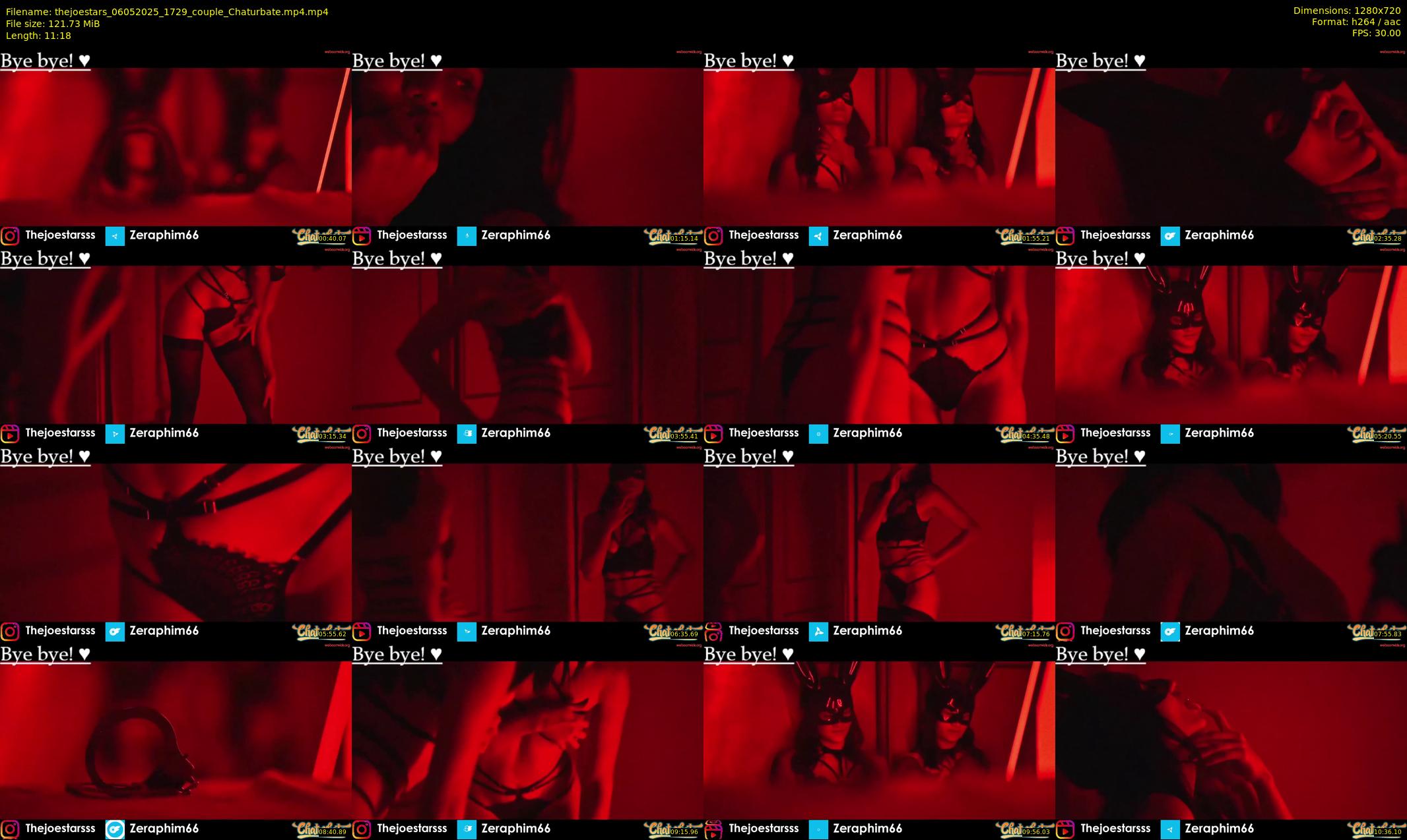 thejoestars — 12 minute Chaturbate couple cam show recording, 720p, May 6, 2025