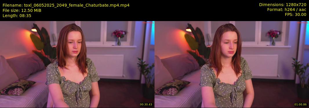 toxl — 9 minute Chaturbate female cam show recording, 720p, May 6, 2025