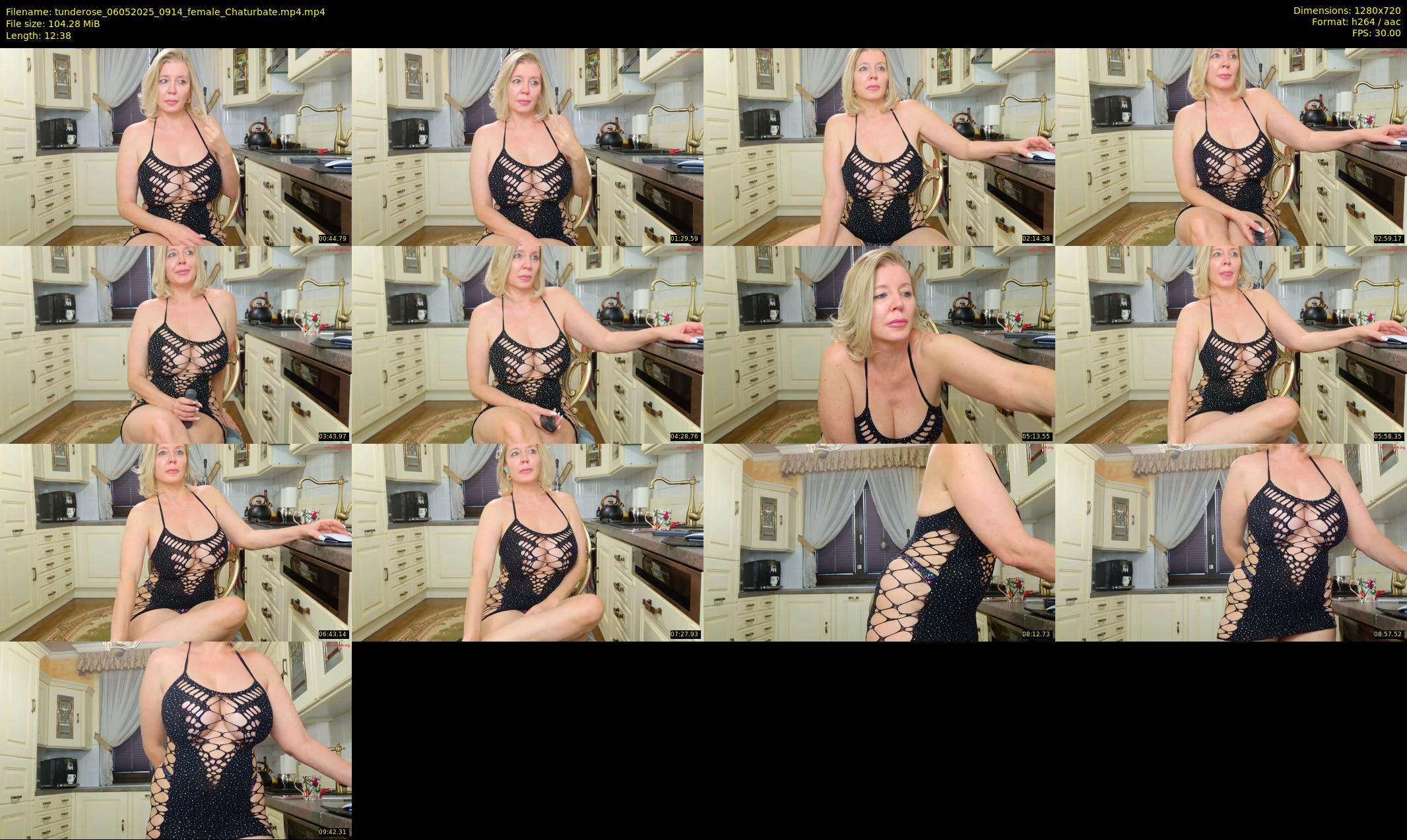tunderose — 13 minute Chaturbate female cam show recording, 720p, May 6, 2025