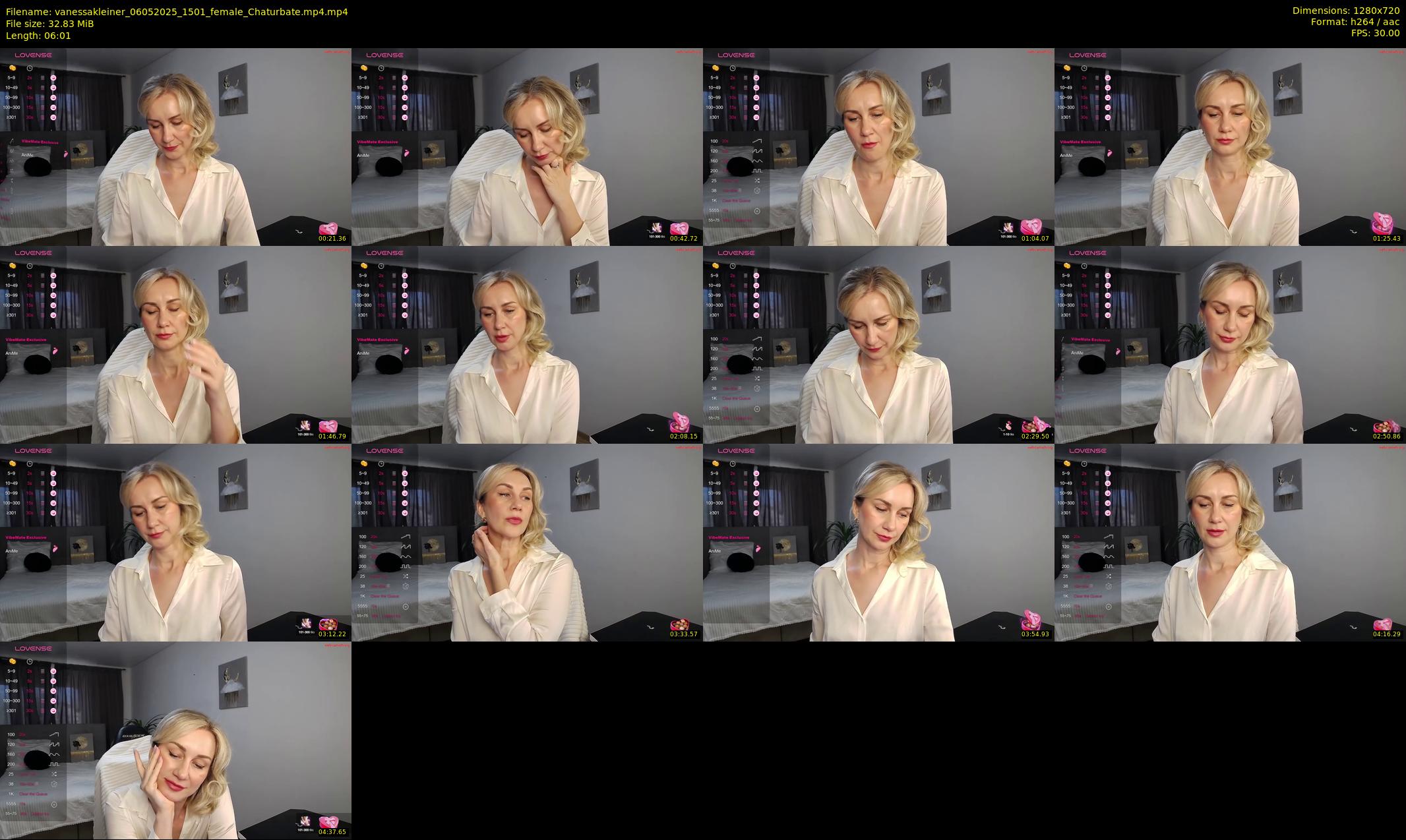 vanessakleiner — 7 minute Chaturbate female cam show recording, 720p, May 6, 2025