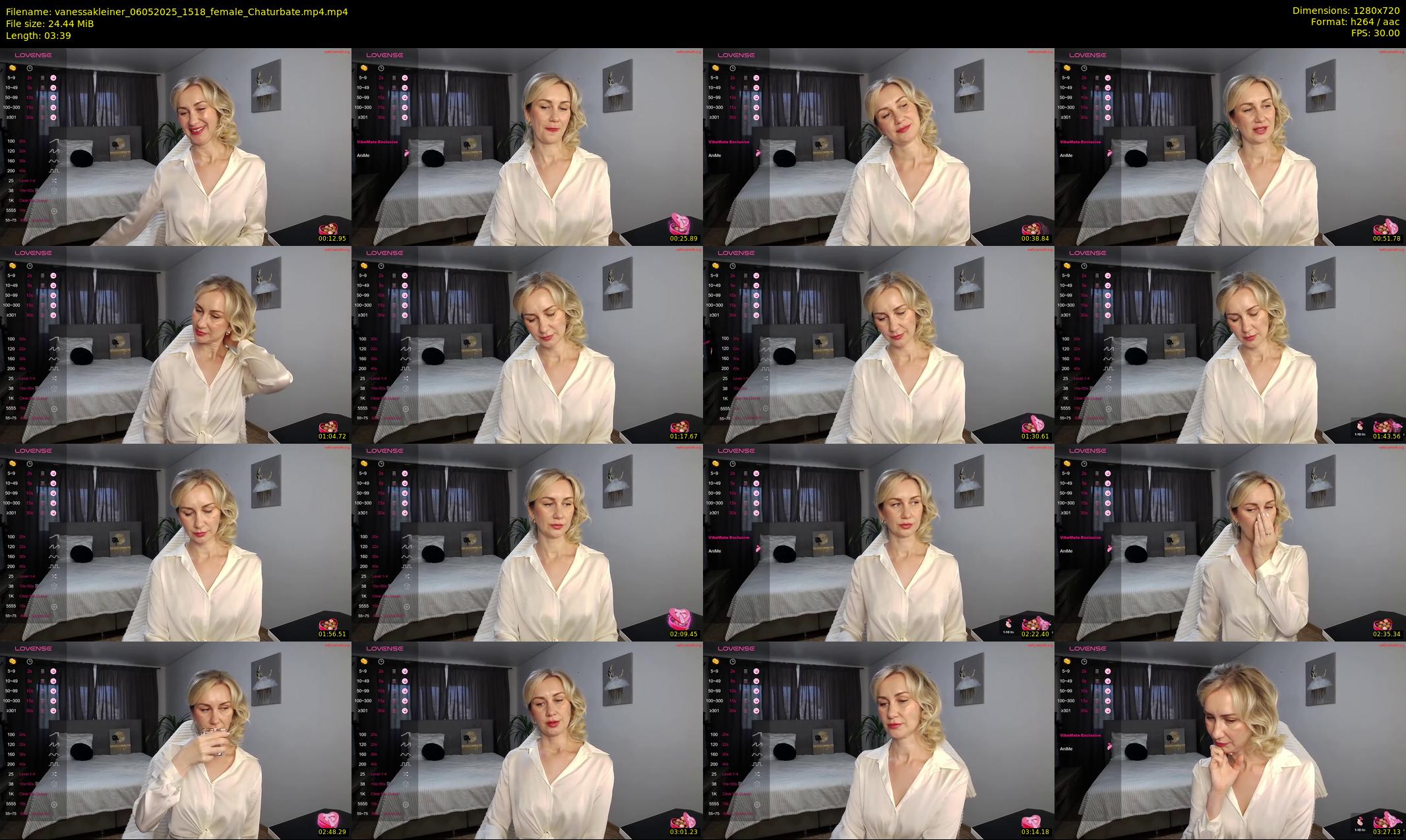 vanessakleiner — 4 minute Chaturbate female cam show recording, 720p, May 6, 2025
