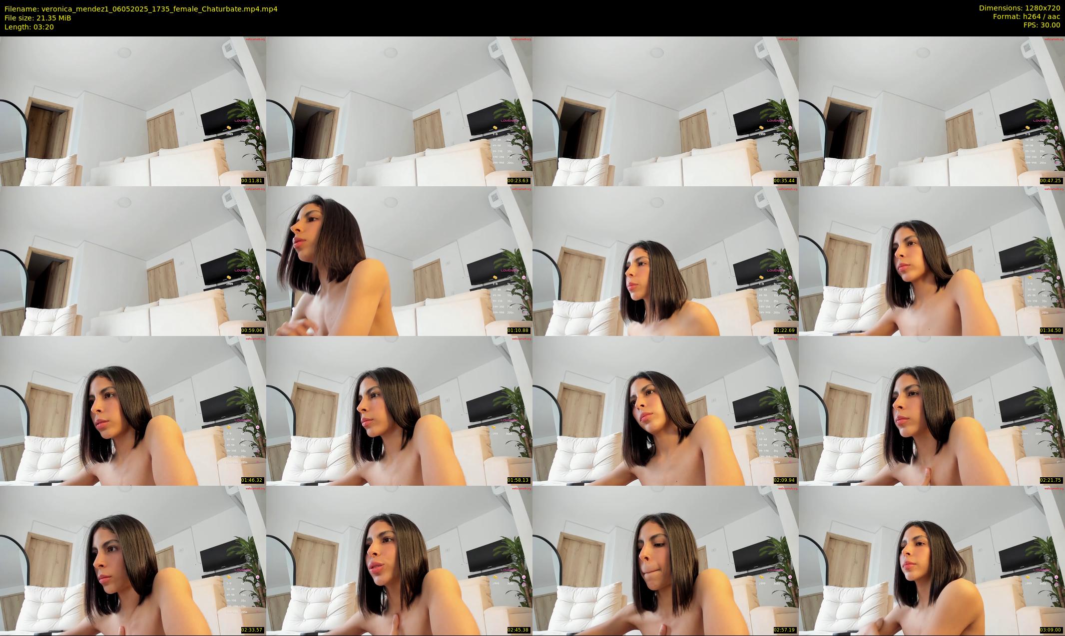 veronica_mendez1 — 4 minute Chaturbate female cam show recording, 720p, May 6, 2025