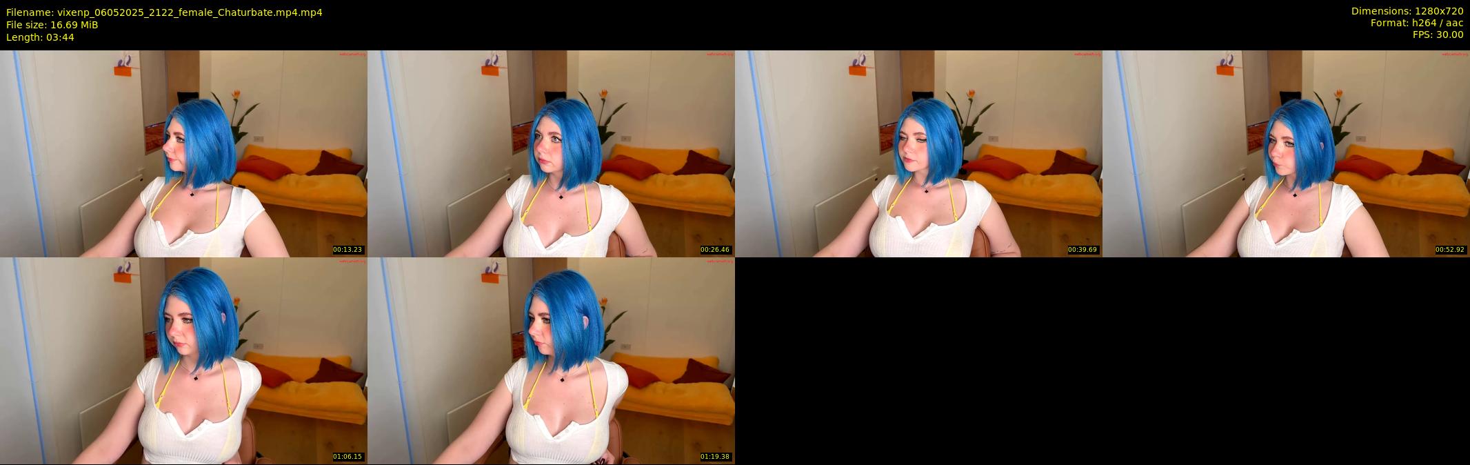 vixenp — 4 minute Chaturbate female cam show recording, 720p, May 6, 2025
