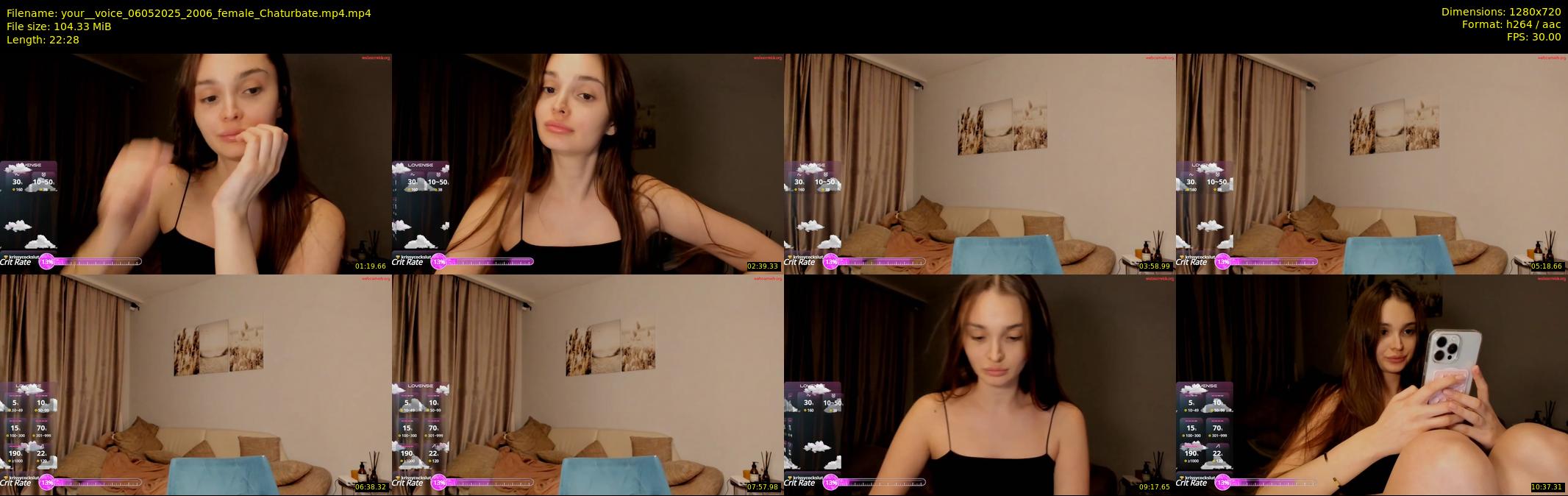 your__voice — 23 minute Chaturbate female cam show recording, 720p, May 6, 2025