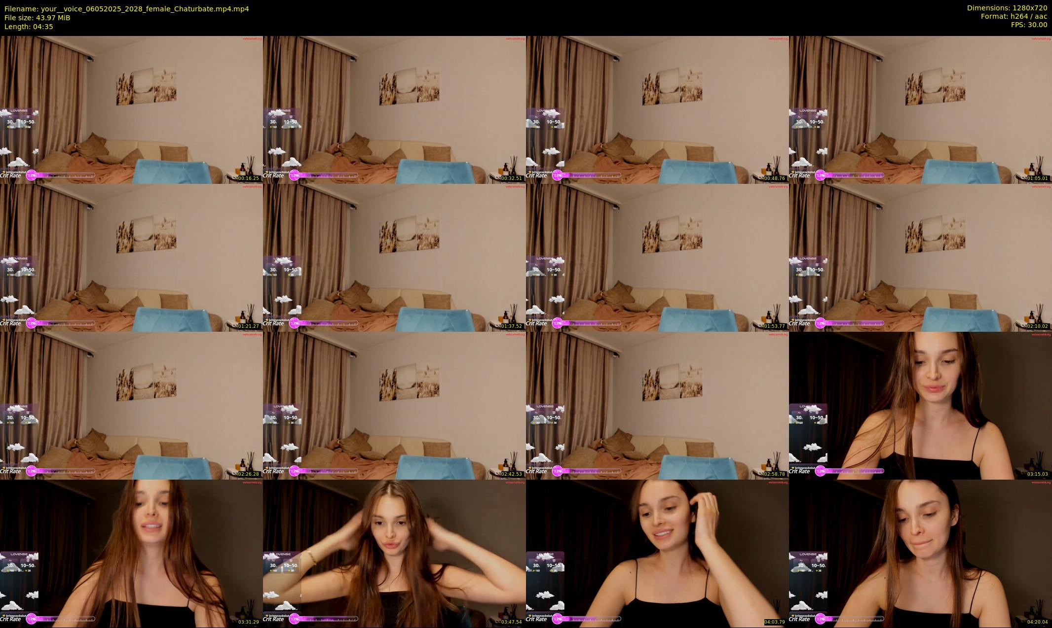 your__voice — 5 minute Chaturbate female cam show recording, 720p, May 6, 2025