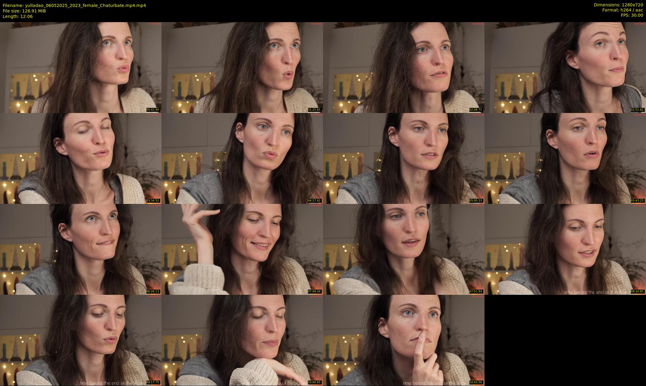 yulladao — 13 minute Chaturbate female cam show recording, 720p, May 6, 2025