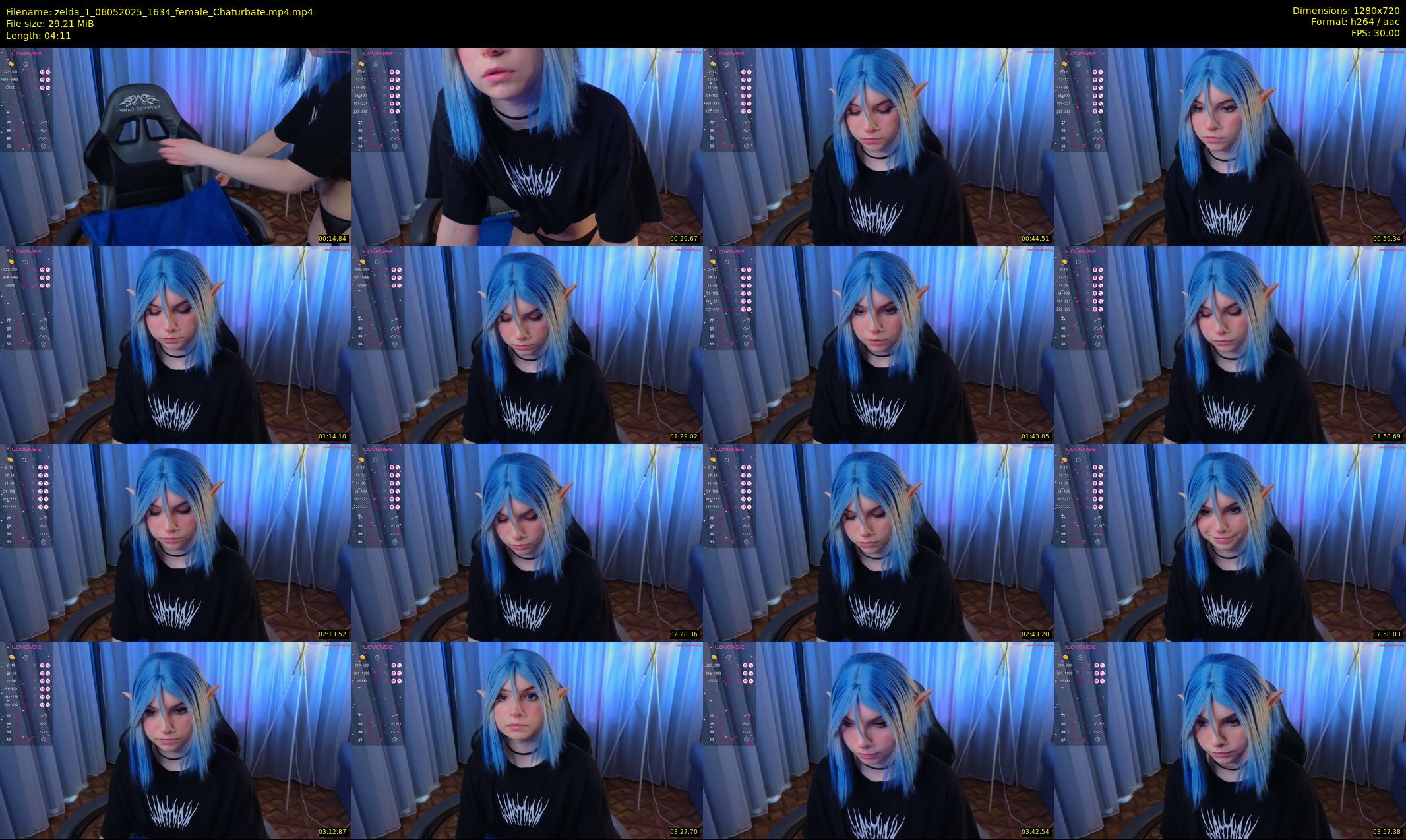 zelda_1 — 5 minute Chaturbate female cam show recording, 720p, May 6, 2025