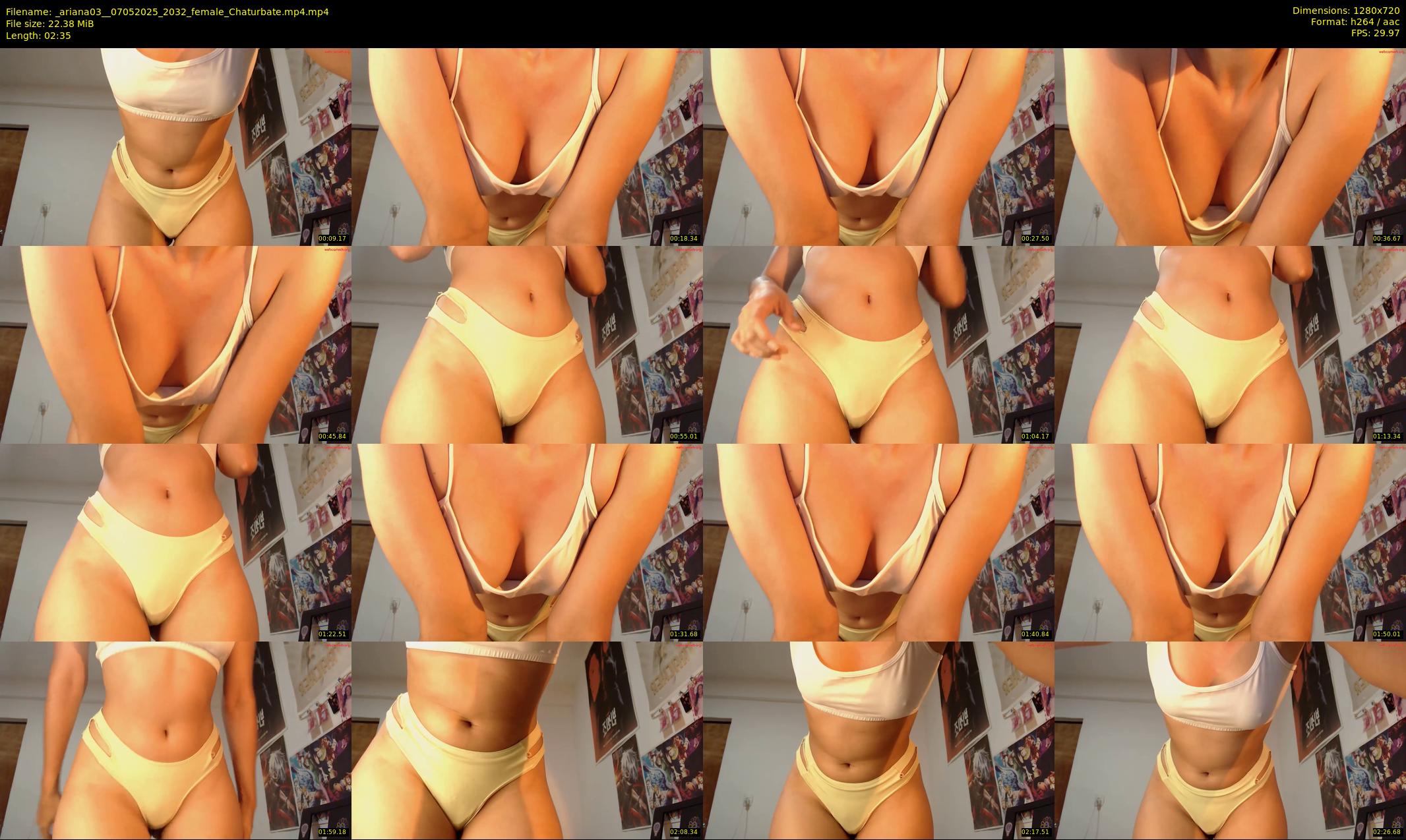 _ariana03_ — 3 minute Chaturbate female cam show recording, 720p, May 7, 2025