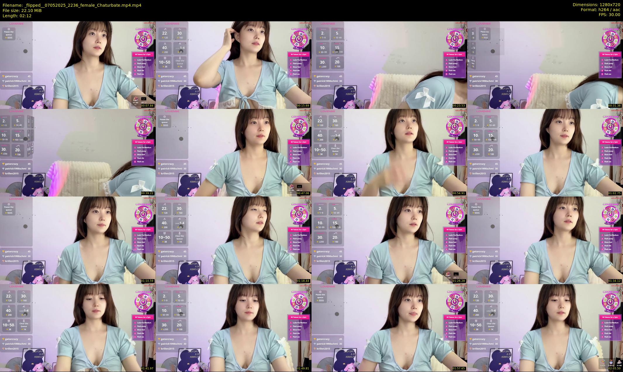 _flipped_ — 3 minute Chaturbate female cam show recording, 720p, May 7, 2025