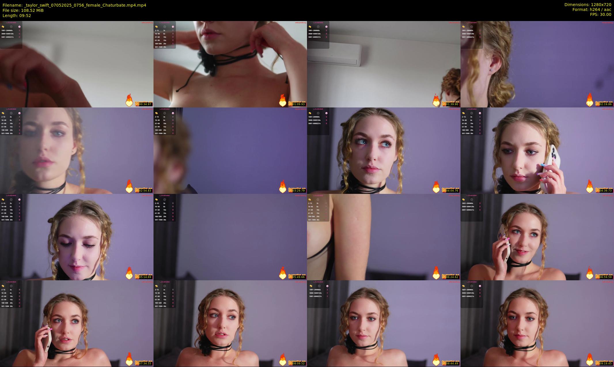 _taylor_swift — 10 minute Chaturbate female cam show recording, 720p, May 7, 2025