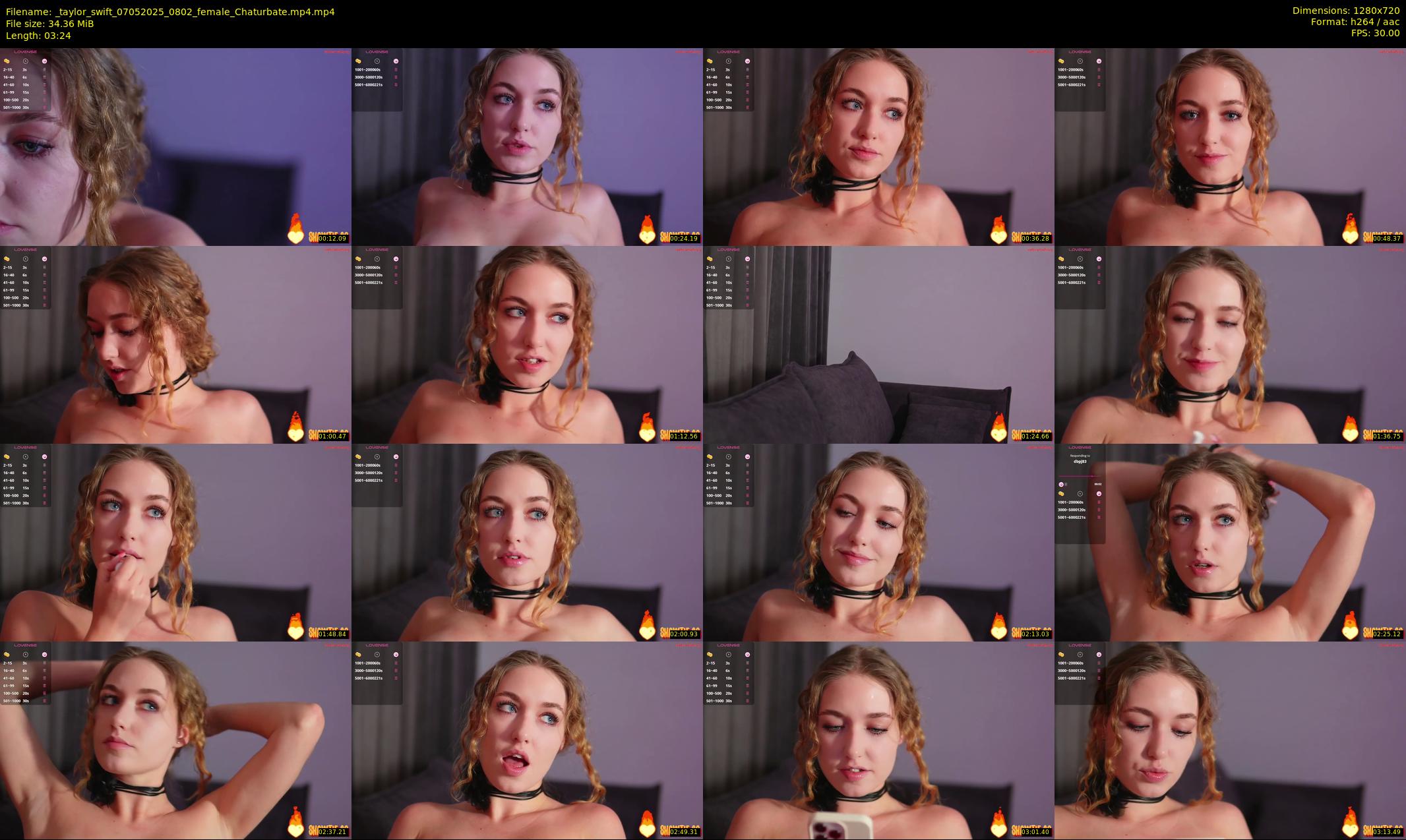 _taylor_swift — 4 minute Chaturbate female cam show recording, 720p, May 7, 2025