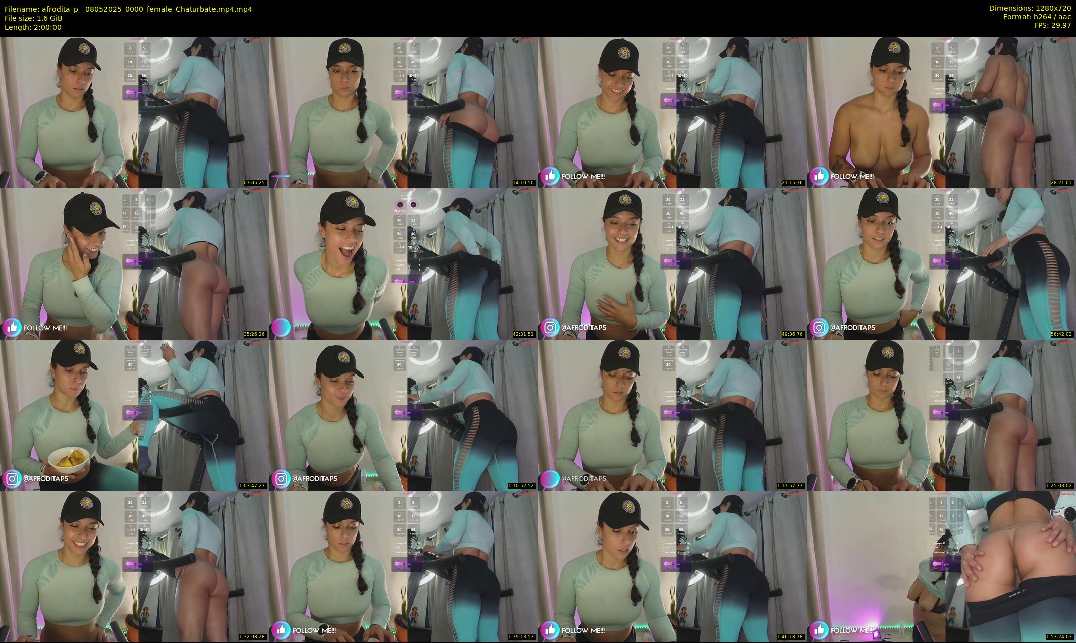 afrodita_p_ — 120 minute Chaturbate female cam show recording, 720p, May 8, 2025