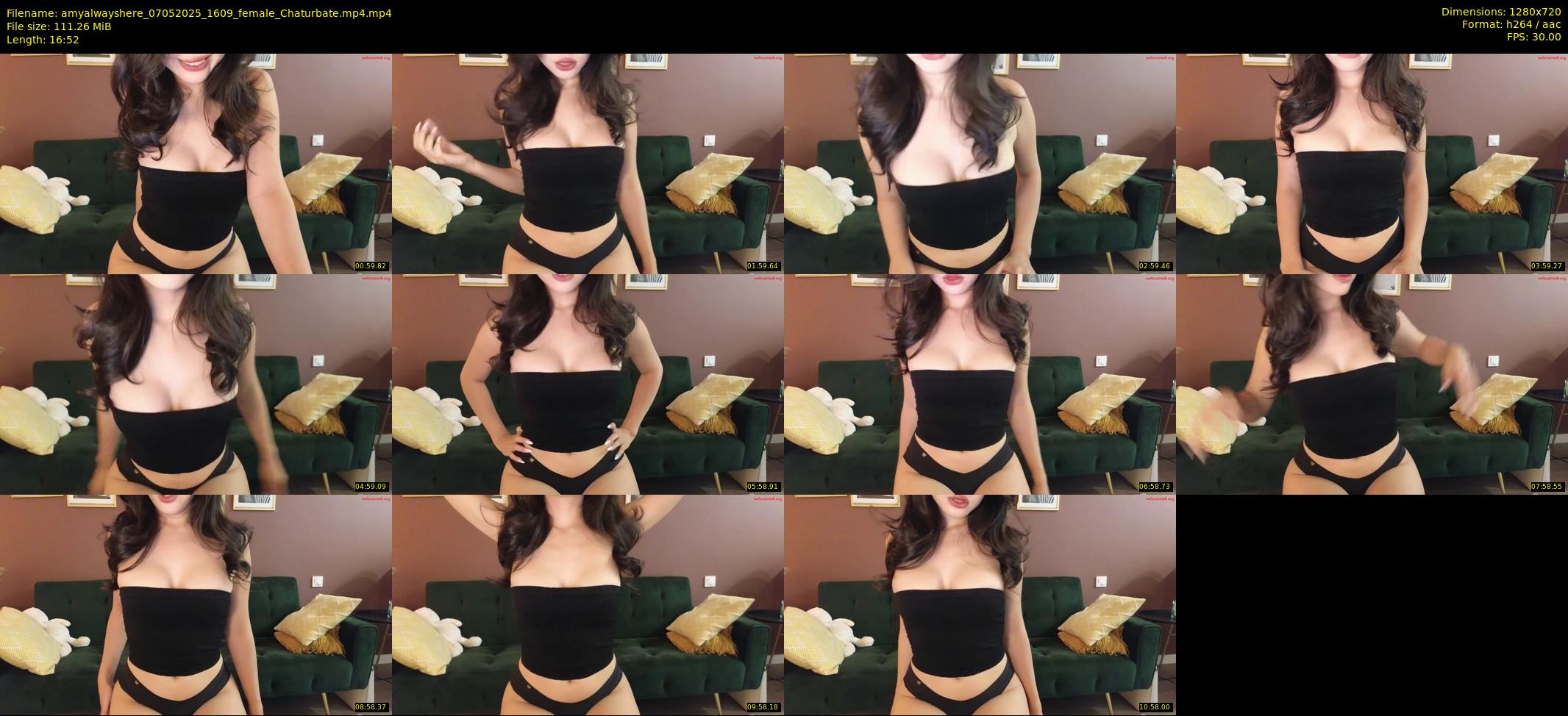 amyalwayshere — 17 minute Chaturbate female cam show recording, 720p, May 7, 2025