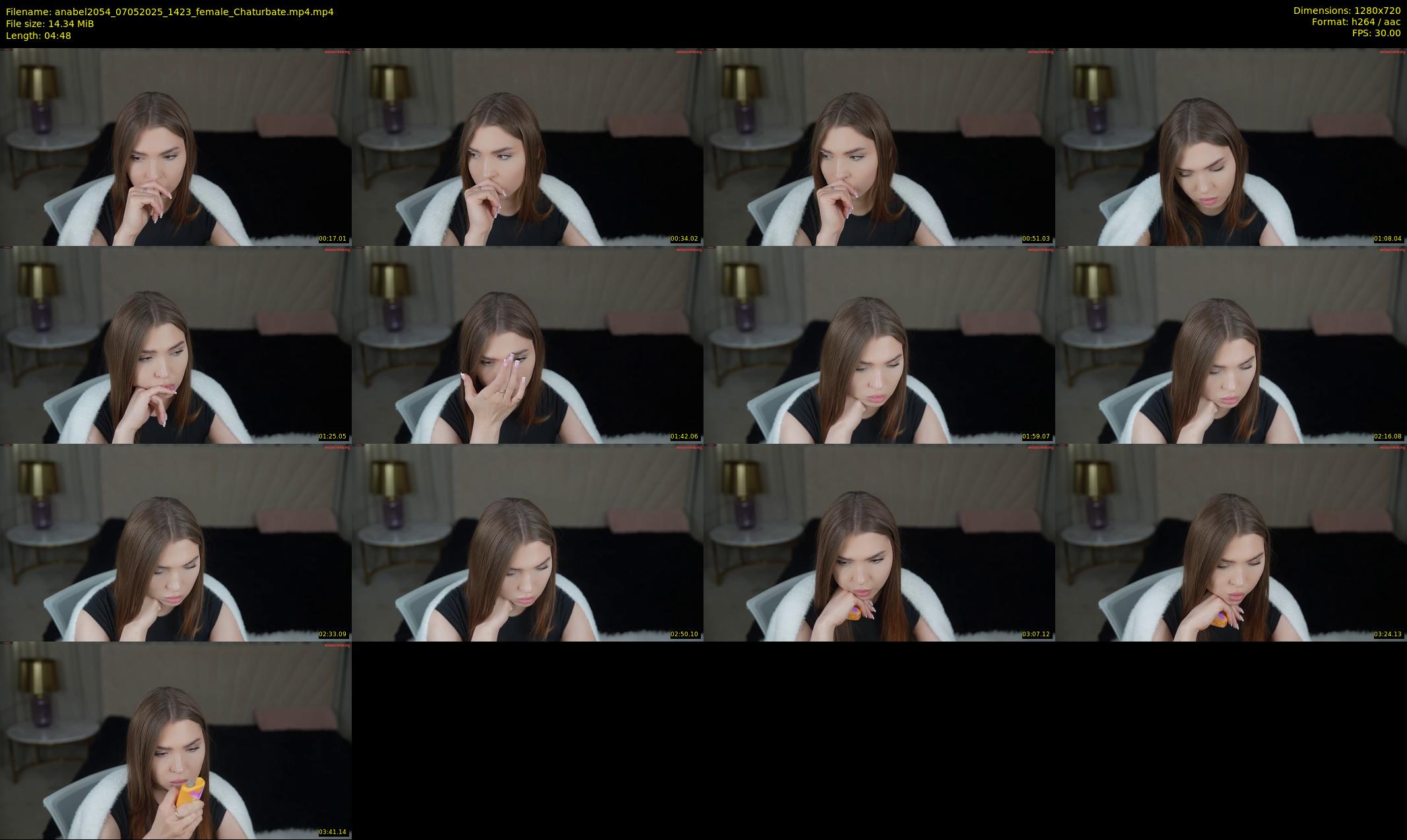 anabel2054 — 5 minute Chaturbate female cam show recording, 720p, May 7, 2025