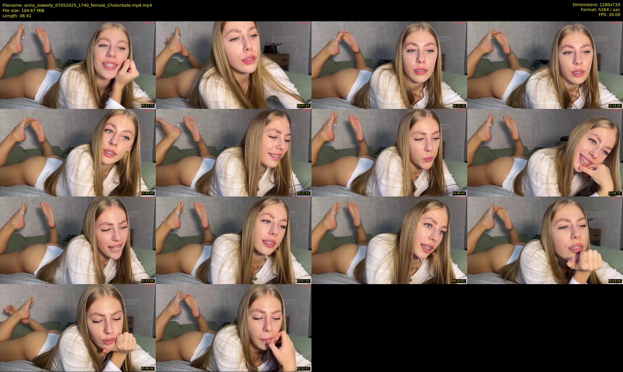anna_ssweety — 7 minute Chaturbate female cam show recording, 720p, May 7, 2025
