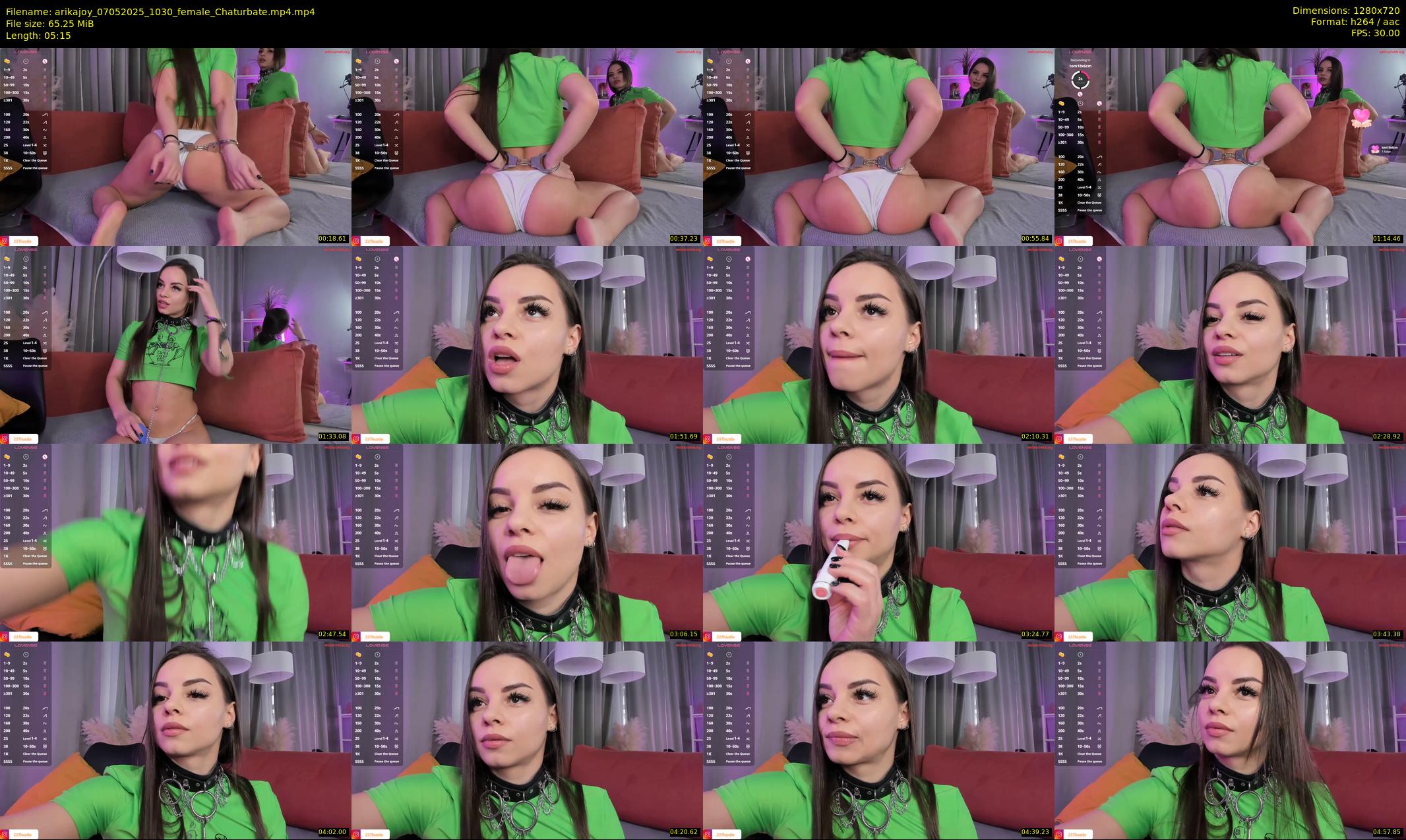 arikajoy — 6 minute Chaturbate female cam show recording, 720p, May 7, 2025