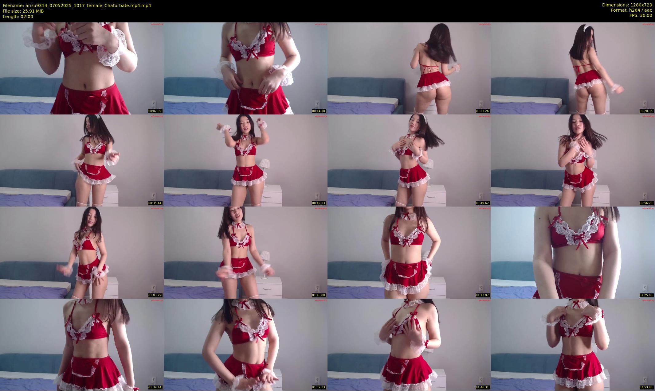 arizu9314 — 2 minute Chaturbate female cam show recording, 720p, May 7, 2025