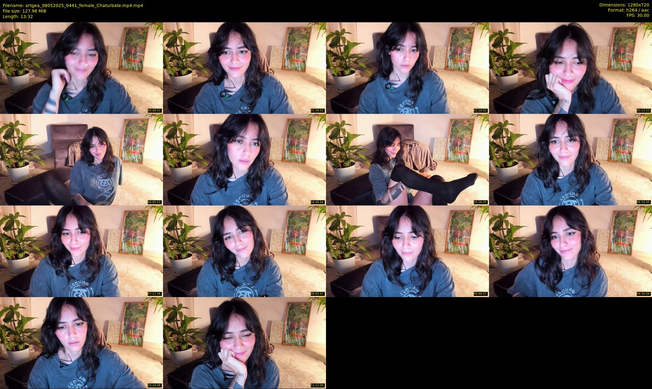 artgea — 14 minute Chaturbate female cam show recording, 720p, May 8, 2025