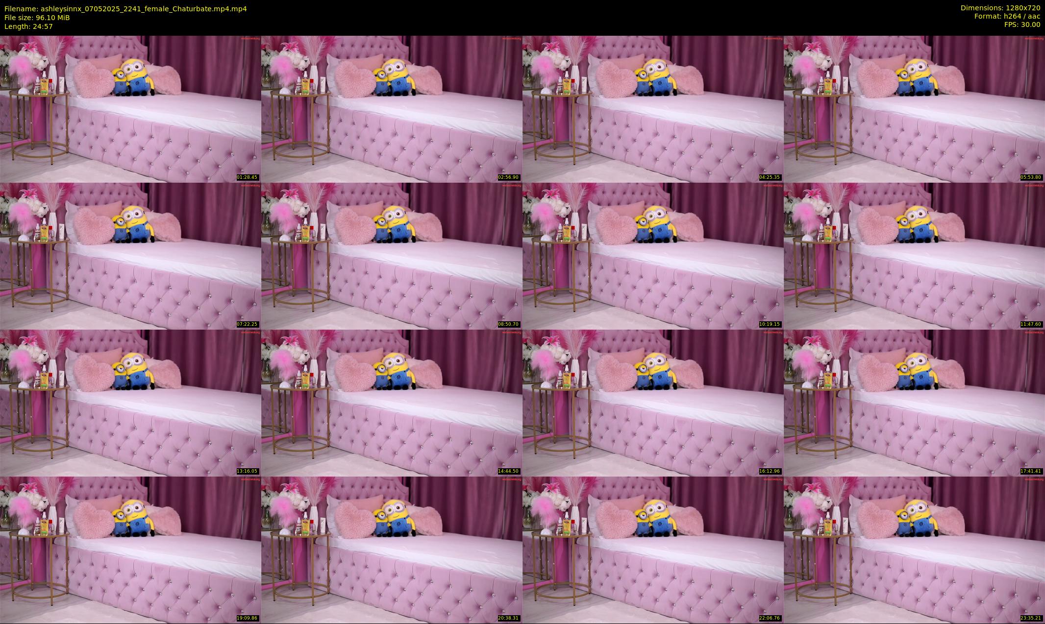 ashleysinnx — 25 minute Chaturbate female cam show recording, 720p, May 7, 2025
