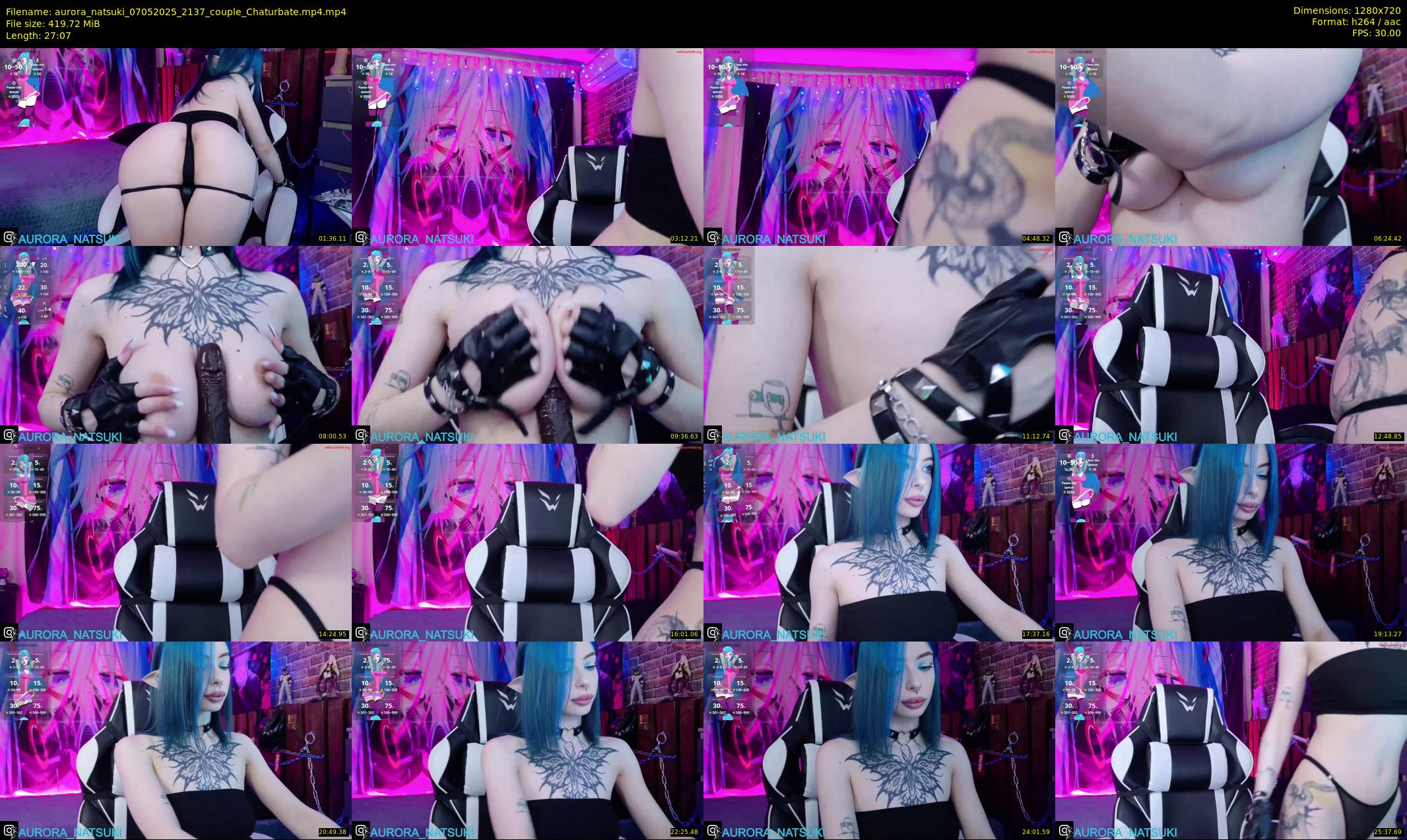 aurora_natsuki — 28 minute Chaturbate couple cam show recording, 720p, May 7, 2025