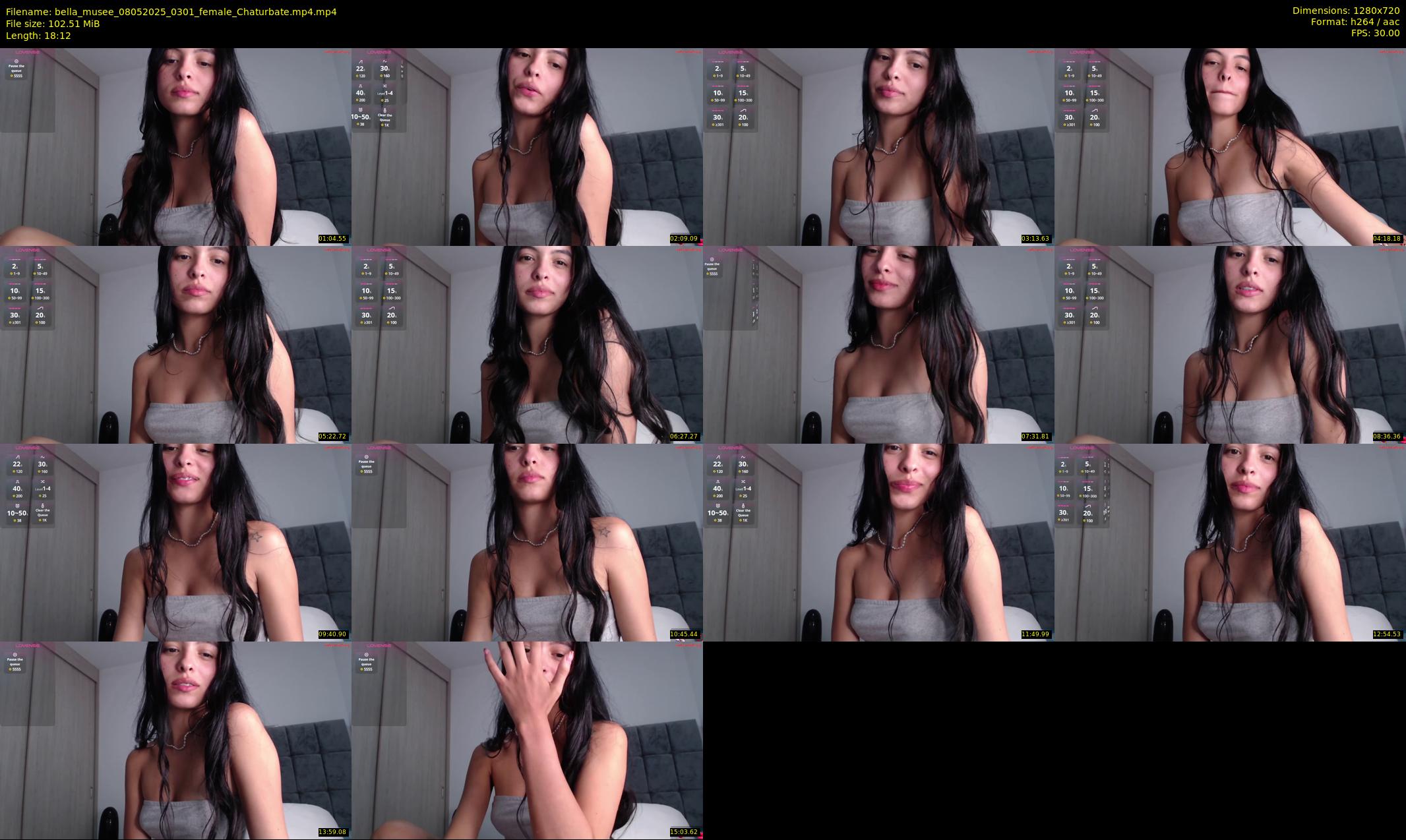 bella_musee — 19 minute Chaturbate female cam show recording, 720p, May 8, 2025