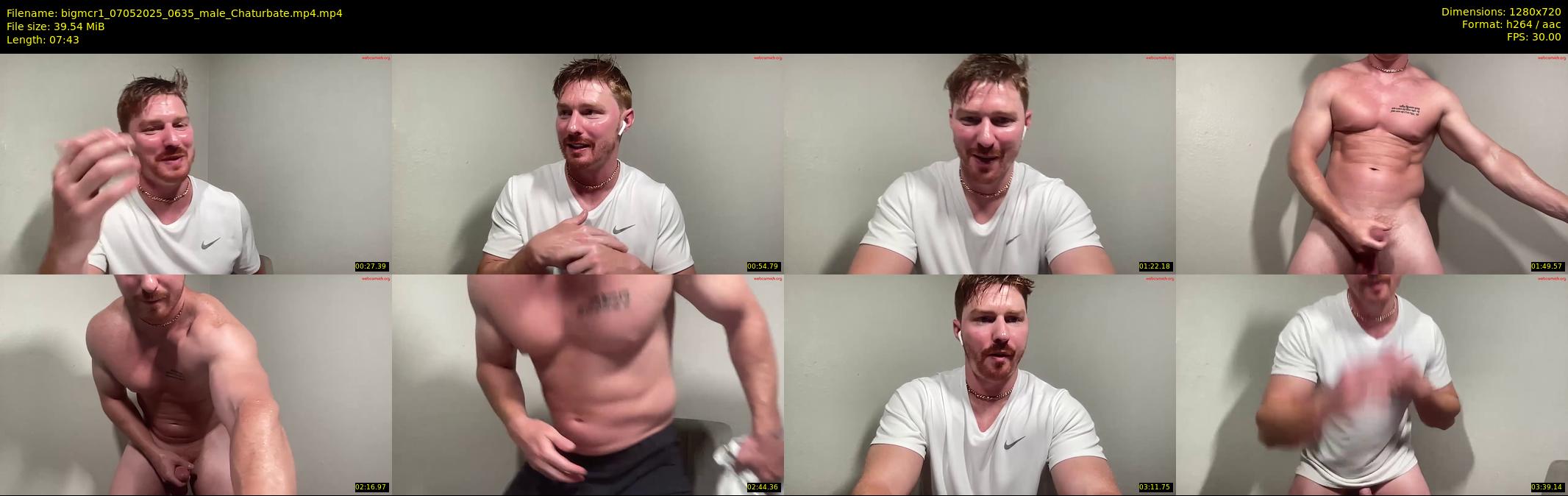 bigmcr1 — 8 minute Chaturbate male cam show recording, 720p, May 7, 2025