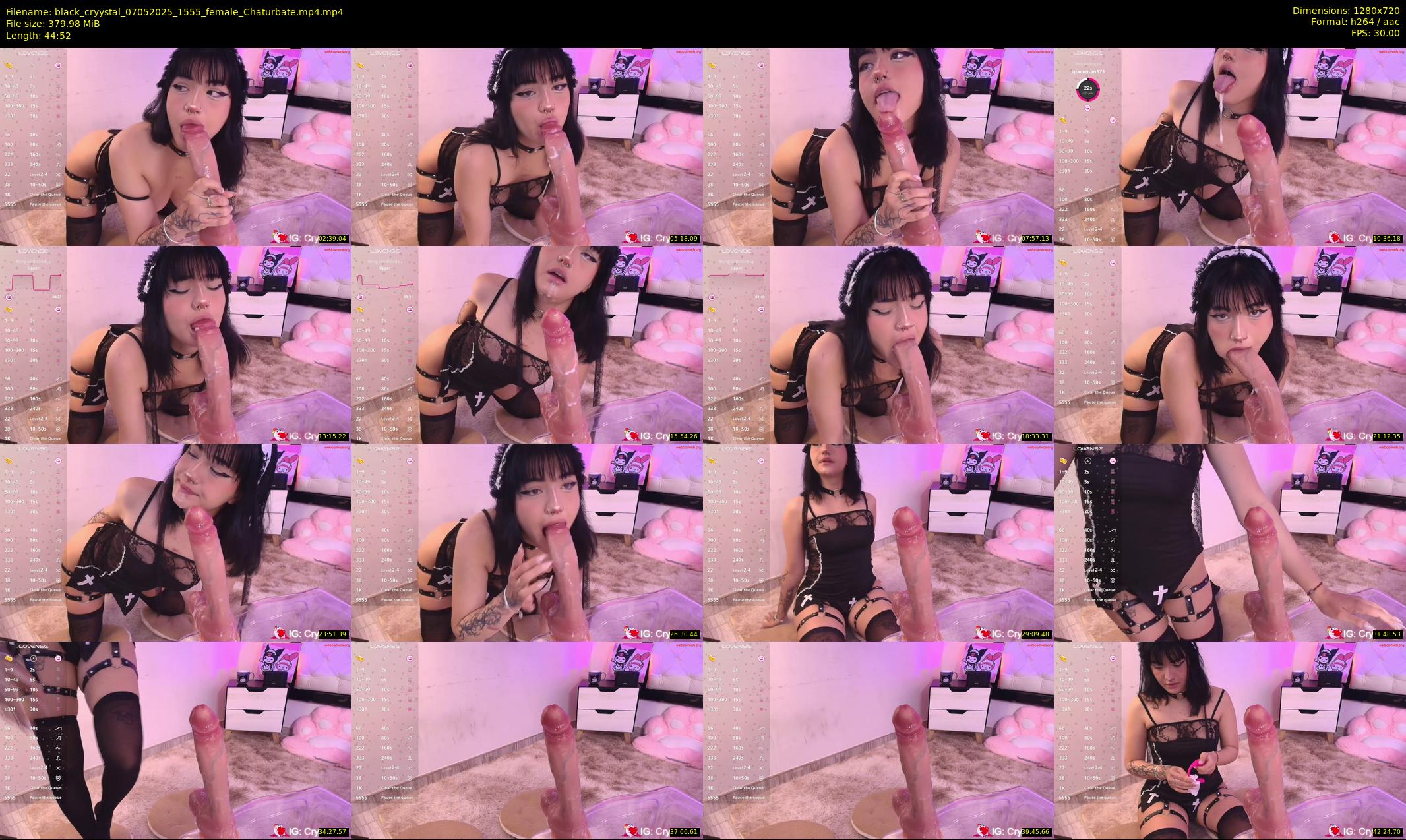 black_cryystal — 45 minute Chaturbate female cam show recording, 720p, May 7, 2025