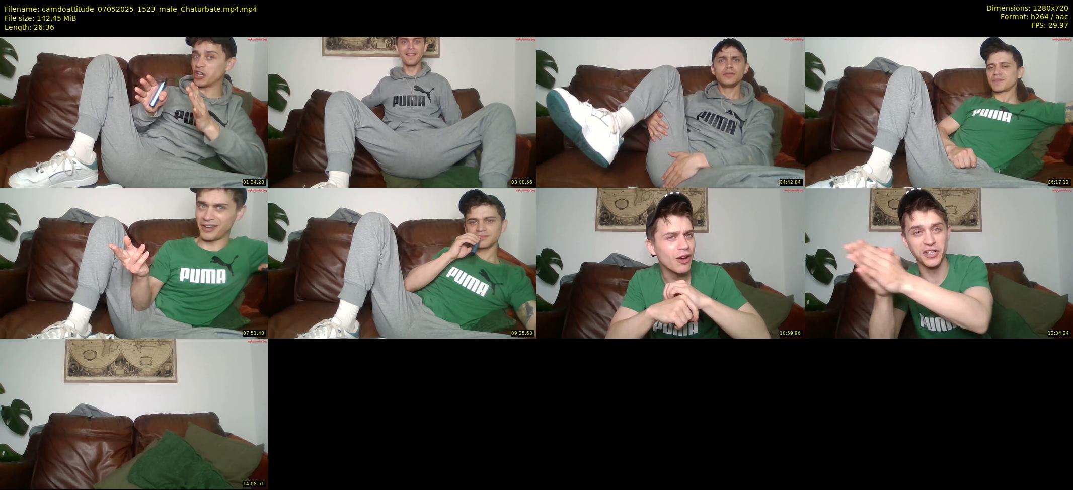 camdoattitude — 27 minute Chaturbate male cam show recording, 720p, May 7, 2025