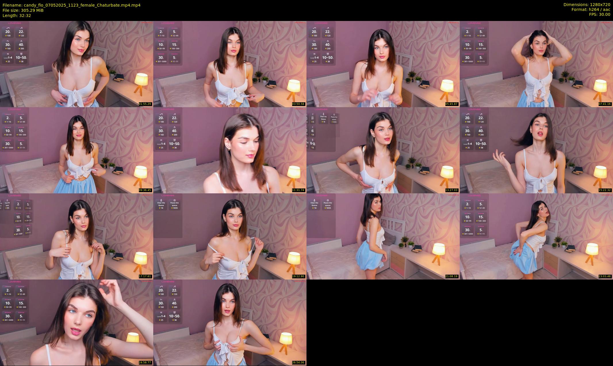 candy_flo — 33 minute Chaturbate female cam show recording, 720p, May 7, 2025