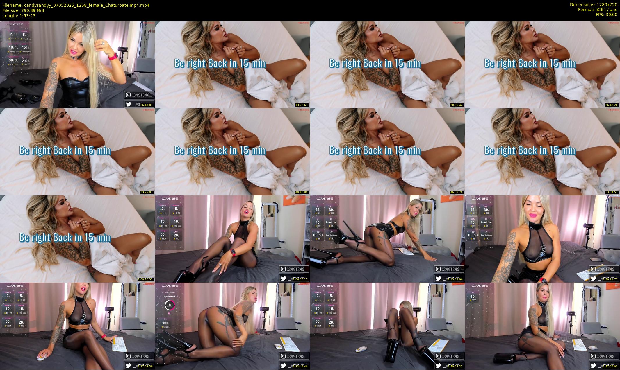 candysandyy — 114 minute Chaturbate female cam show recording, 720p, May 7, 2025