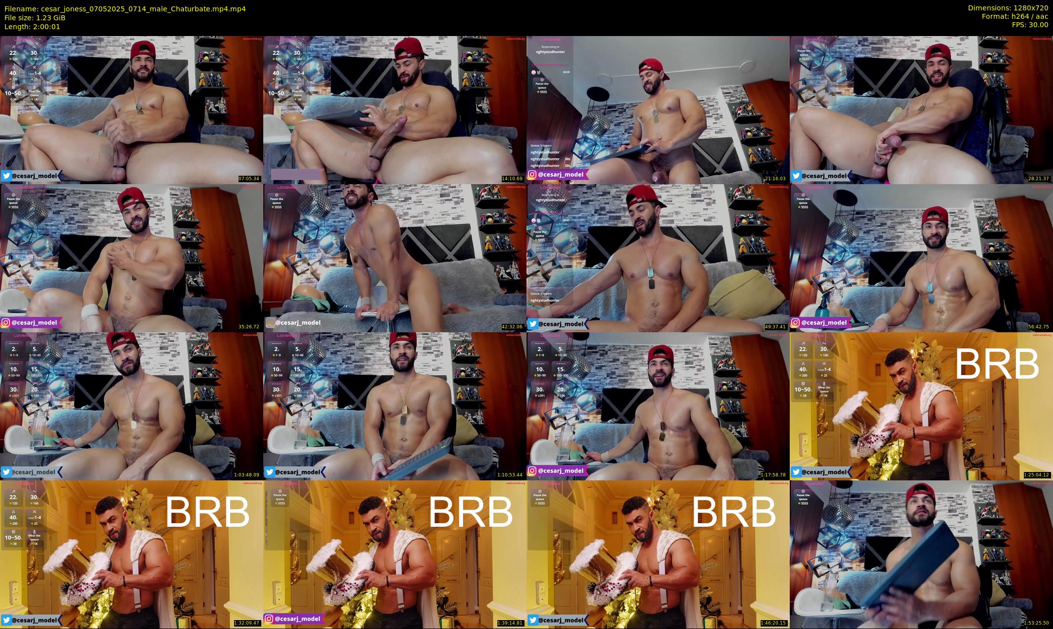 cesar_joness — 121 minute Chaturbate male cam show recording, 720p, May 7, 2025