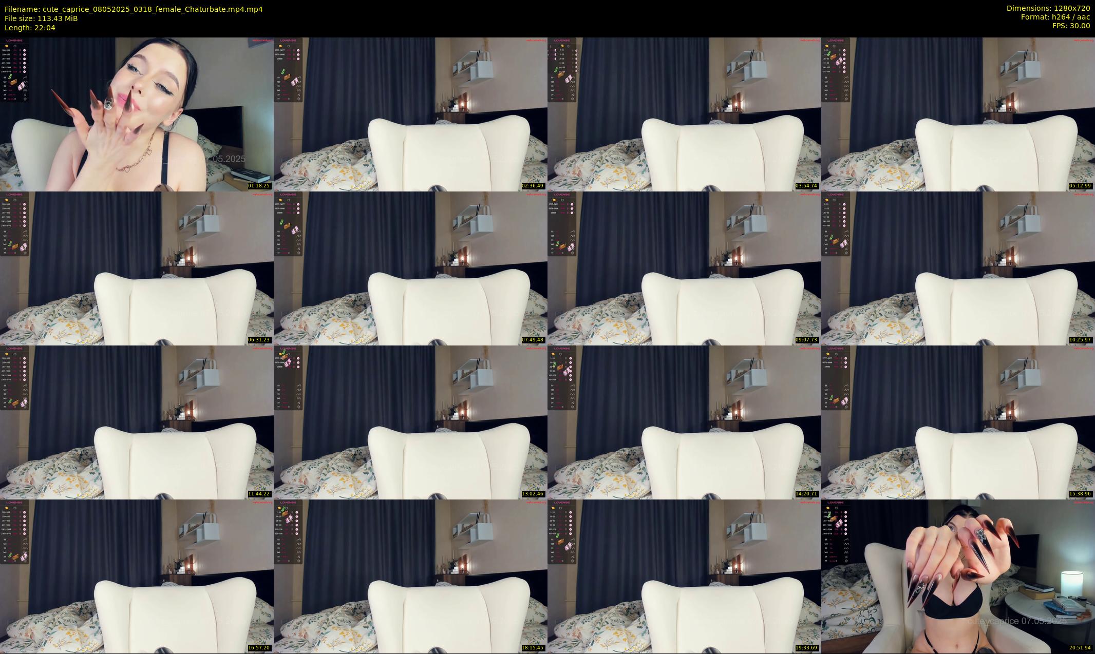cute_caprice — 23 minute Chaturbate female cam show recording, 720p, May 8, 2025