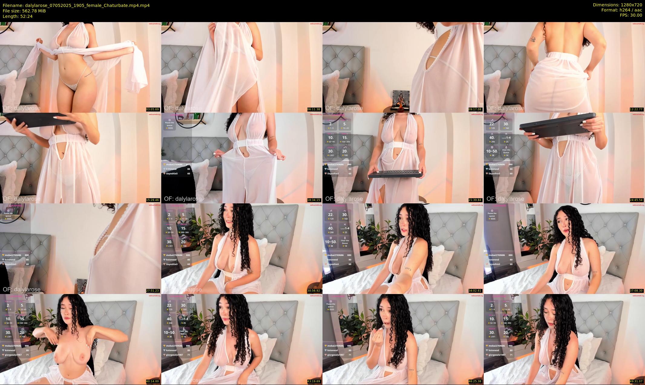 dalylarose — 53 minute Chaturbate female cam show recording, 720p, May 7, 2025