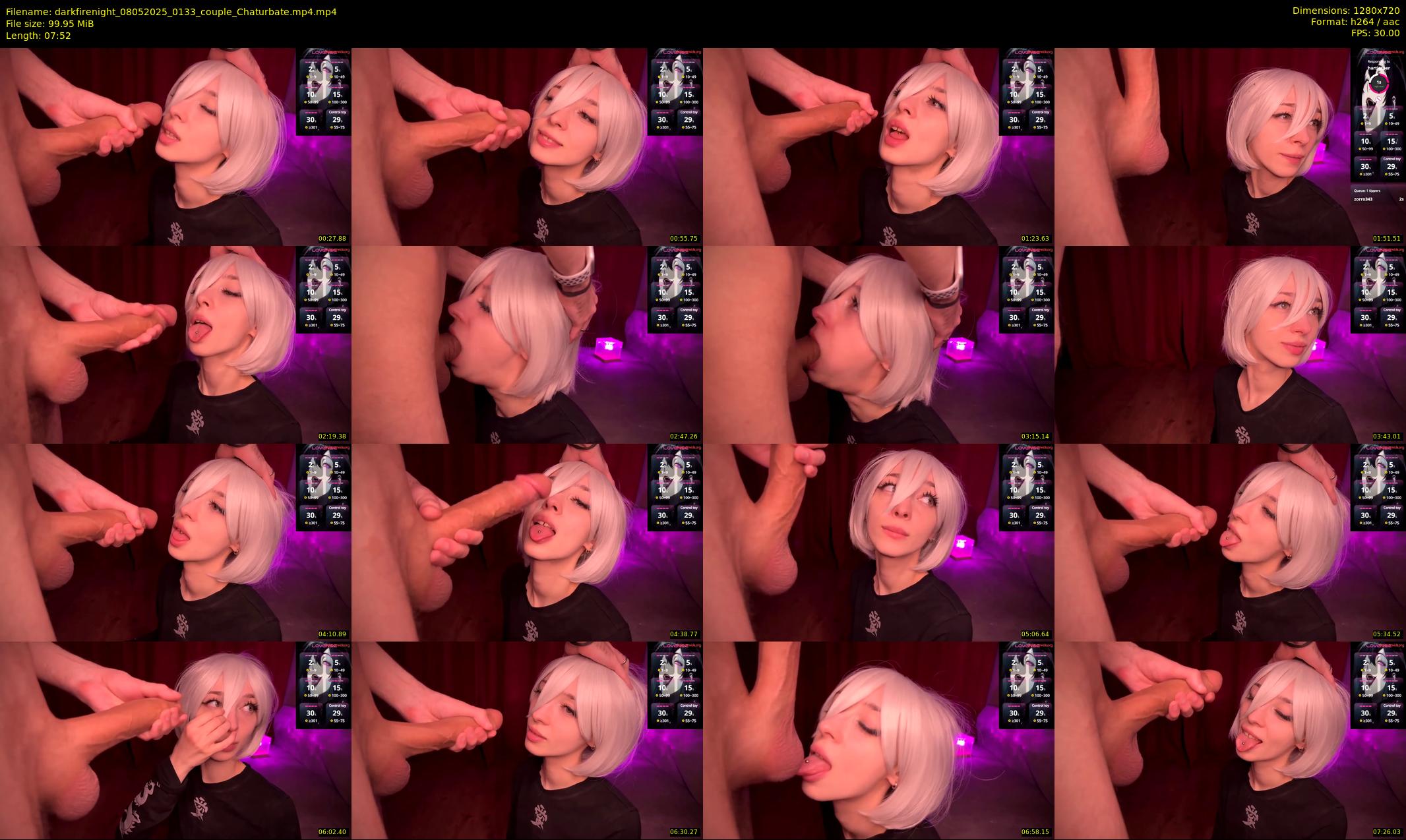 darkfirenight — 8 minute Chaturbate couple cam show recording, 720p, May 8, 2025