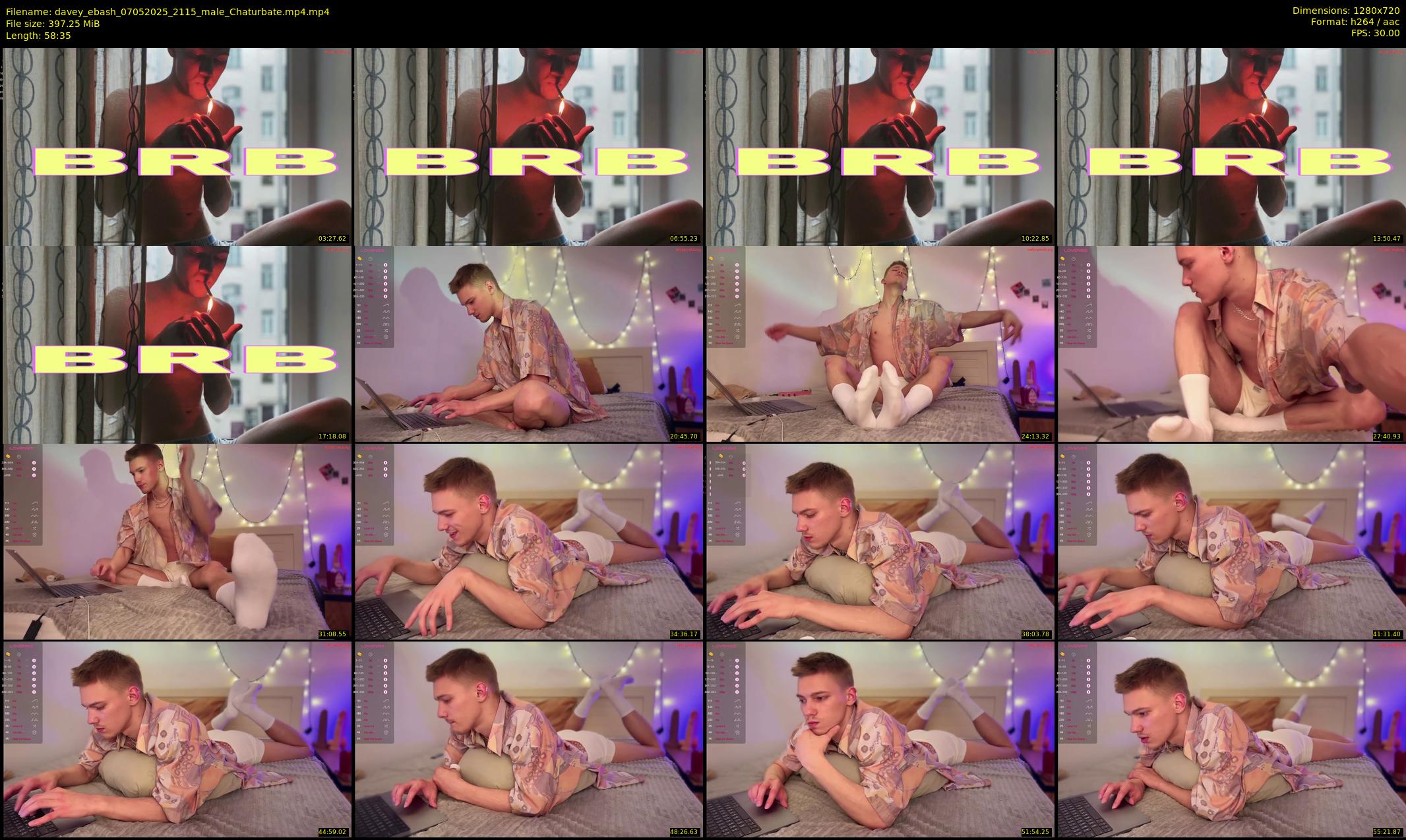 davey_ebash — 59 minute Chaturbate male cam show recording, 720p, May 7, 2025