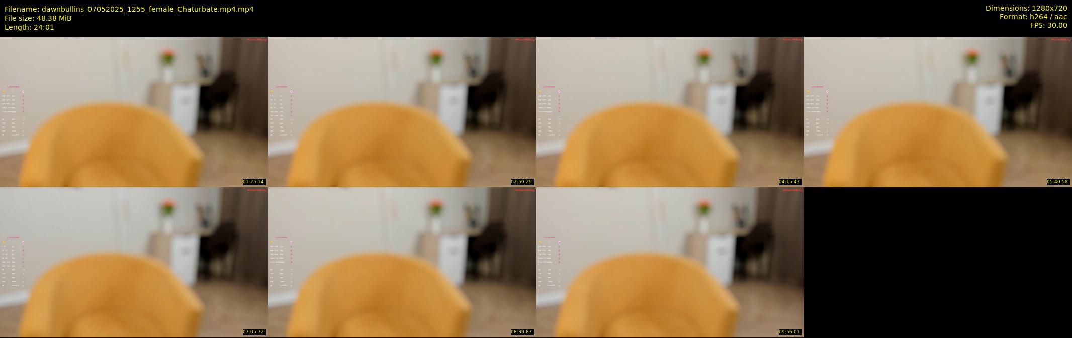 dawnbullins — 25 minute Chaturbate female cam show recording, 720p, May 7, 2025