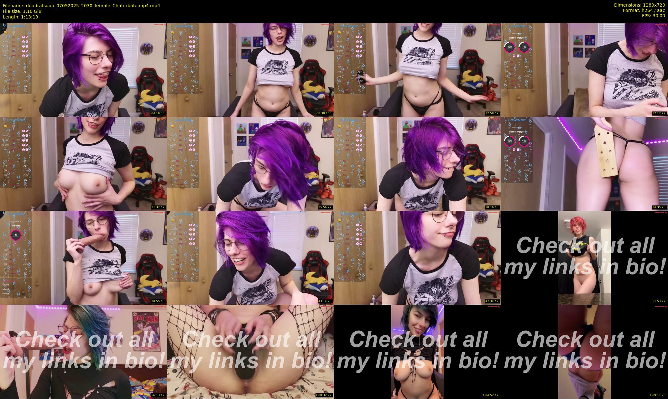 deadratsoup — 74 minute Chaturbate female cam show recording, 720p, May 7, 2025