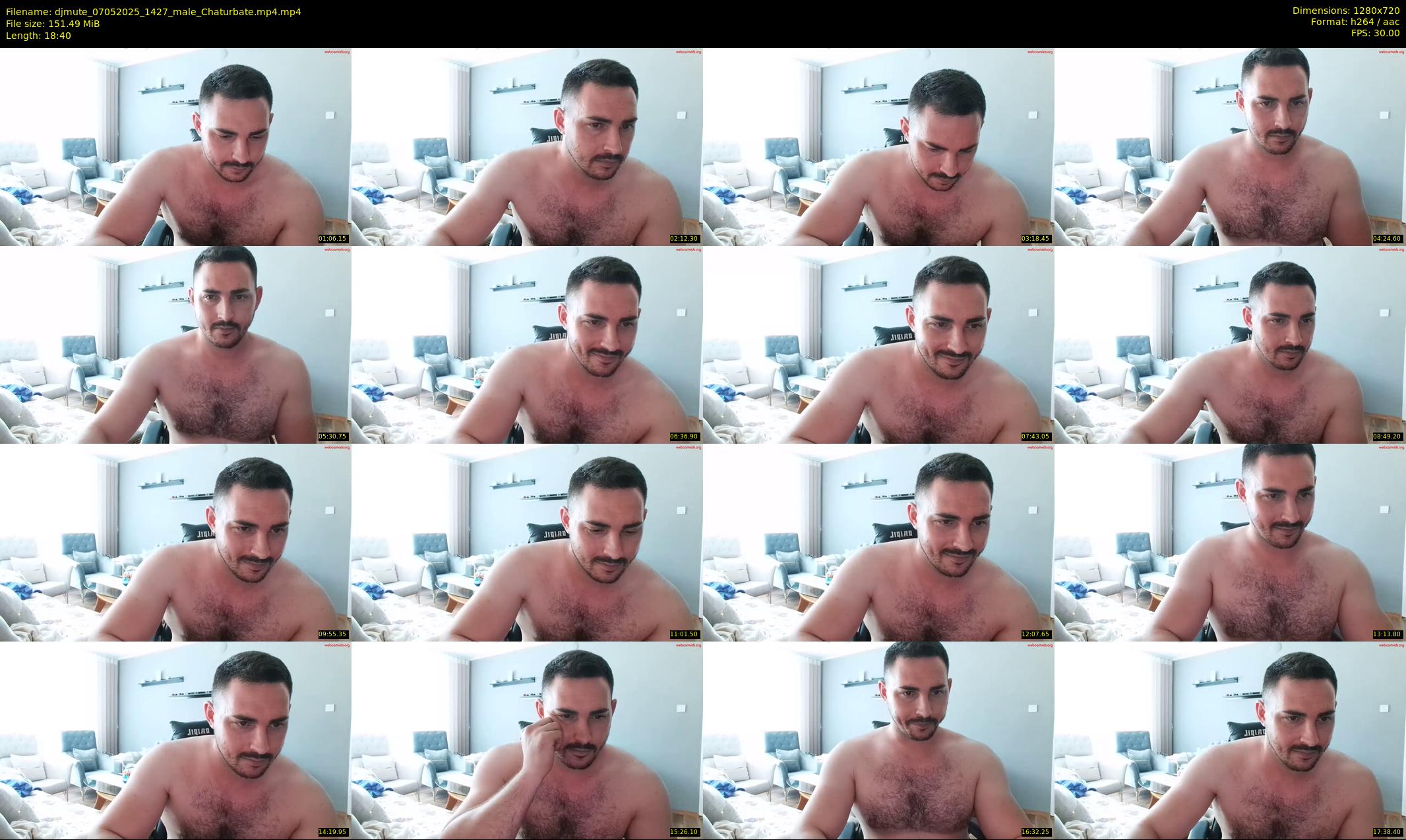 djmute — 19 minute Chaturbate male cam show recording, 720p, May 7, 2025