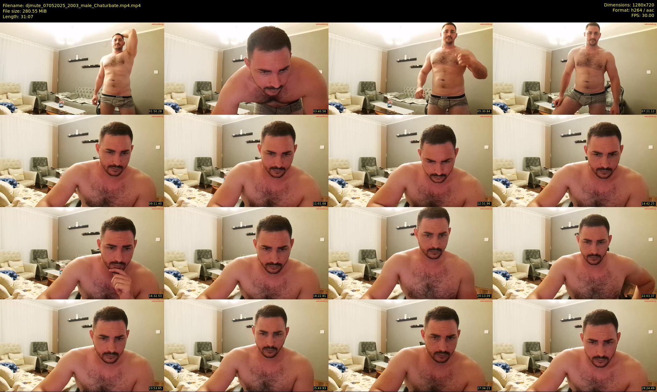 djmute — 32 minute Chaturbate male cam show recording, 720p, May 7, 2025