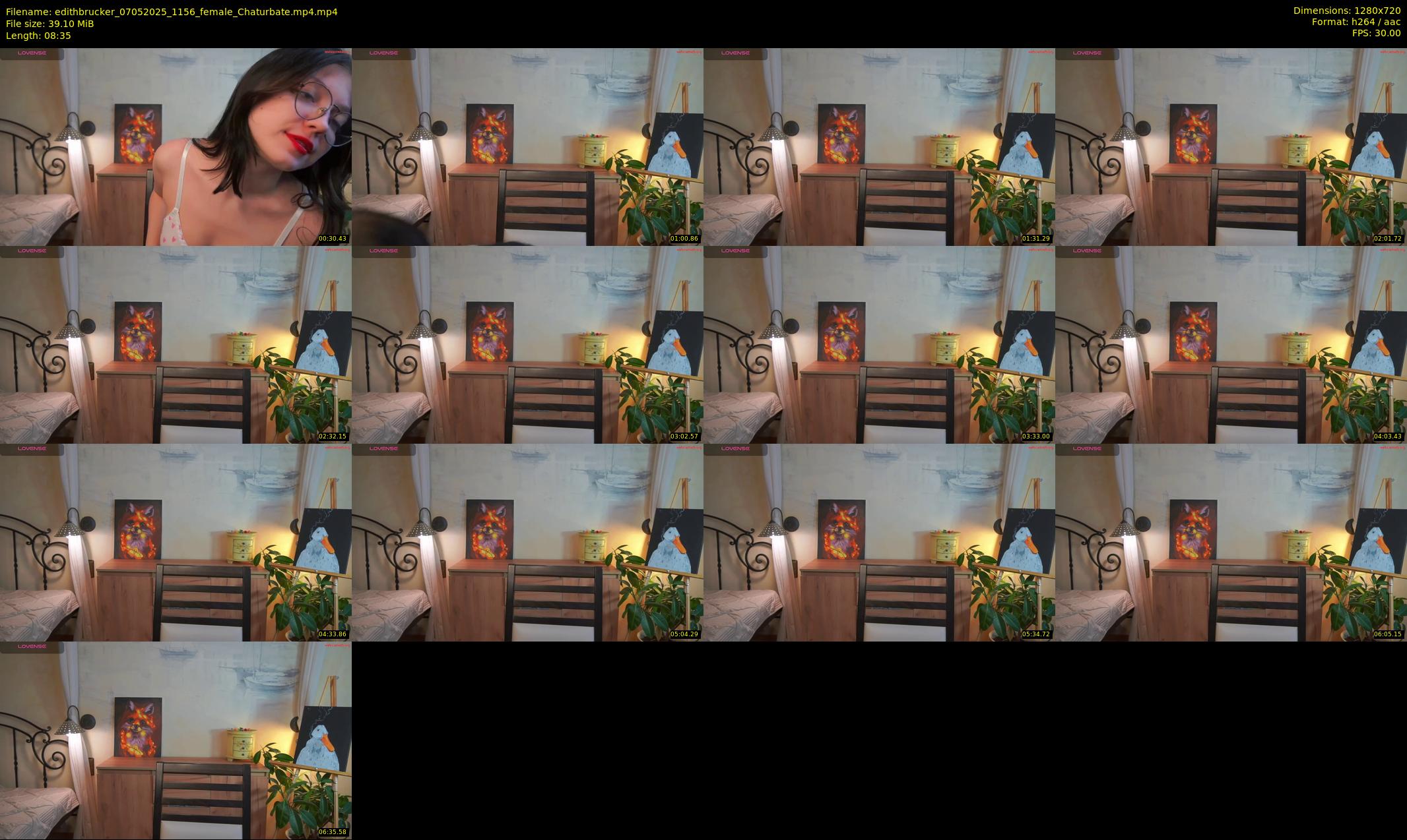 edithbrucker — 9 minute Chaturbate female cam show recording, 720p, May 7, 2025