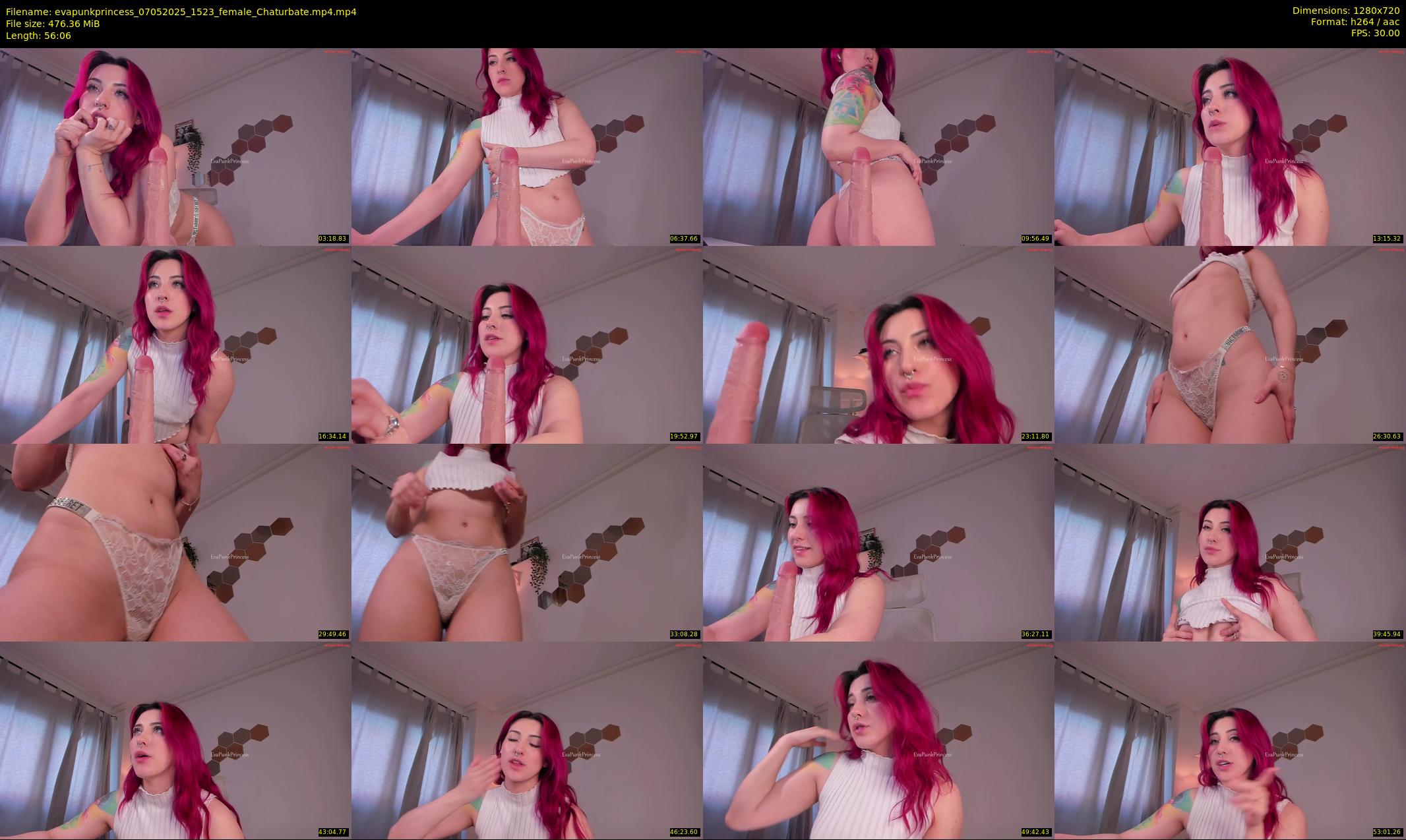 evapunkprincess — 57 minute Chaturbate female cam show recording, 720p, May 7, 2025