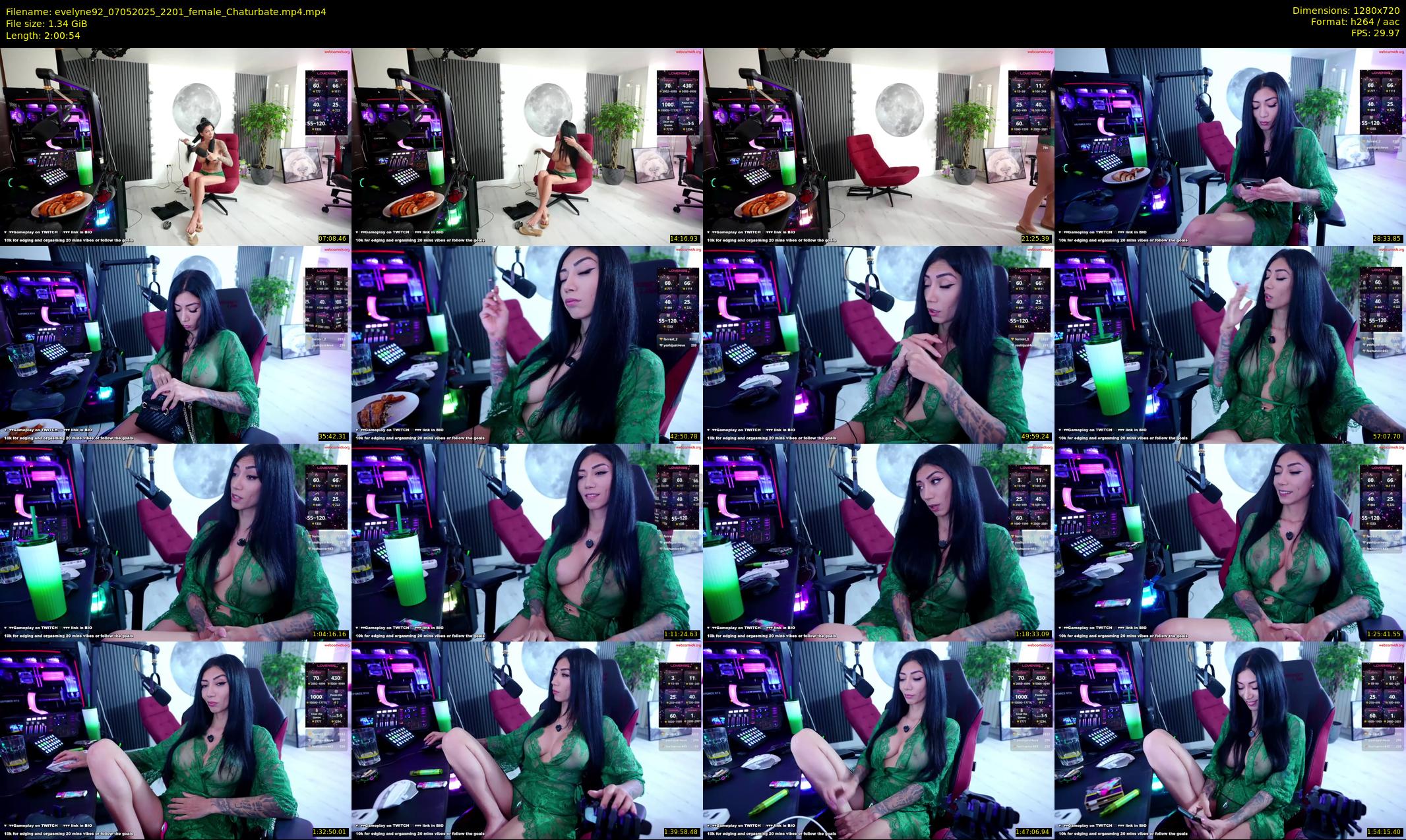 evelyne92 — 121 minute Chaturbate female cam show recording, 720p, May 7, 2025