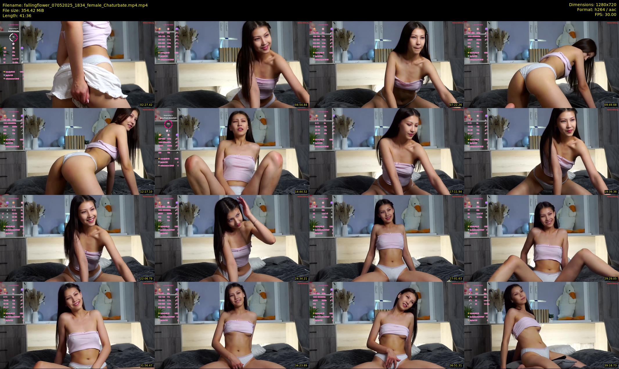 fallingflower — 42 minute Chaturbate female cam show recording, 720p, May 7, 2025